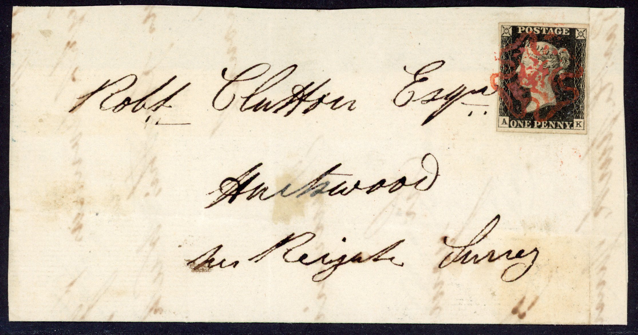 1840 1d black, unplated selection on mainly dated piece or large part entire, twelve stamps