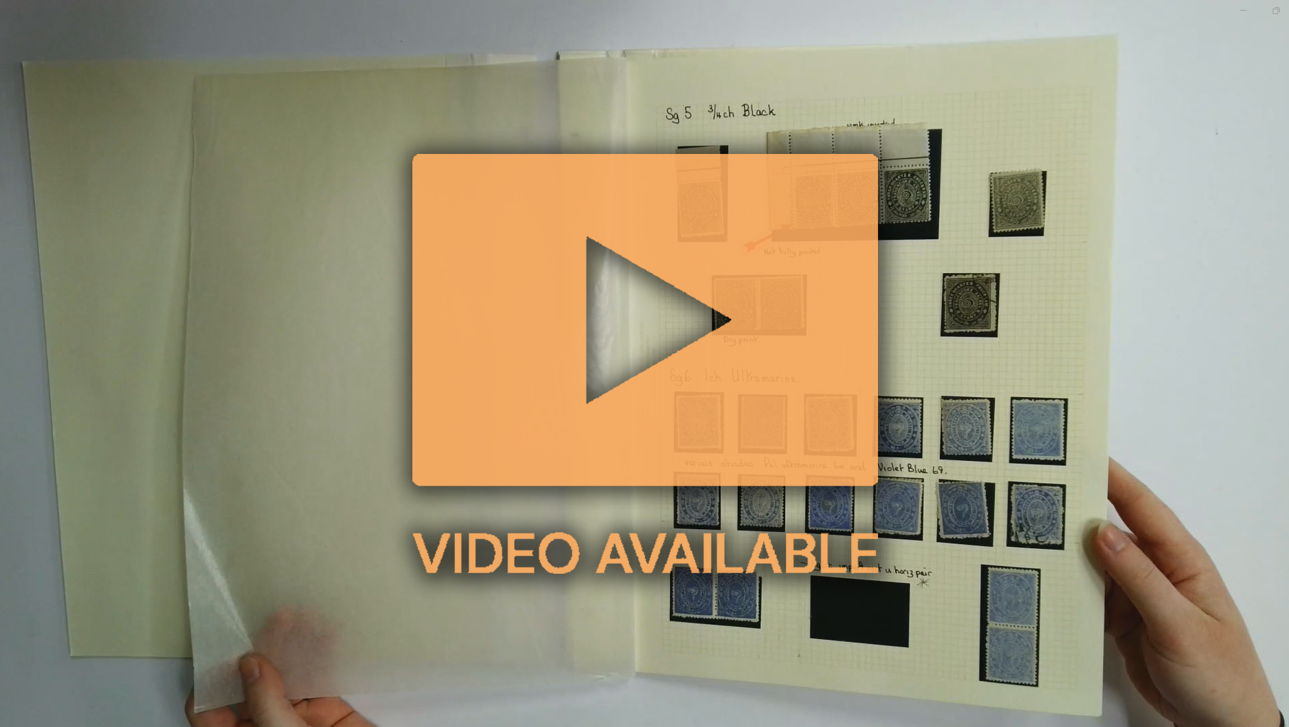 I.F.S Travancore SG 4-8 mint and used collection on pages 