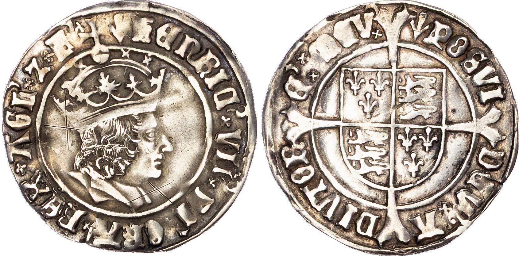 Henry VII (1485-1509), AR Groat, Profile type. Regular issue, London, triple band to crown, mm: pheon.