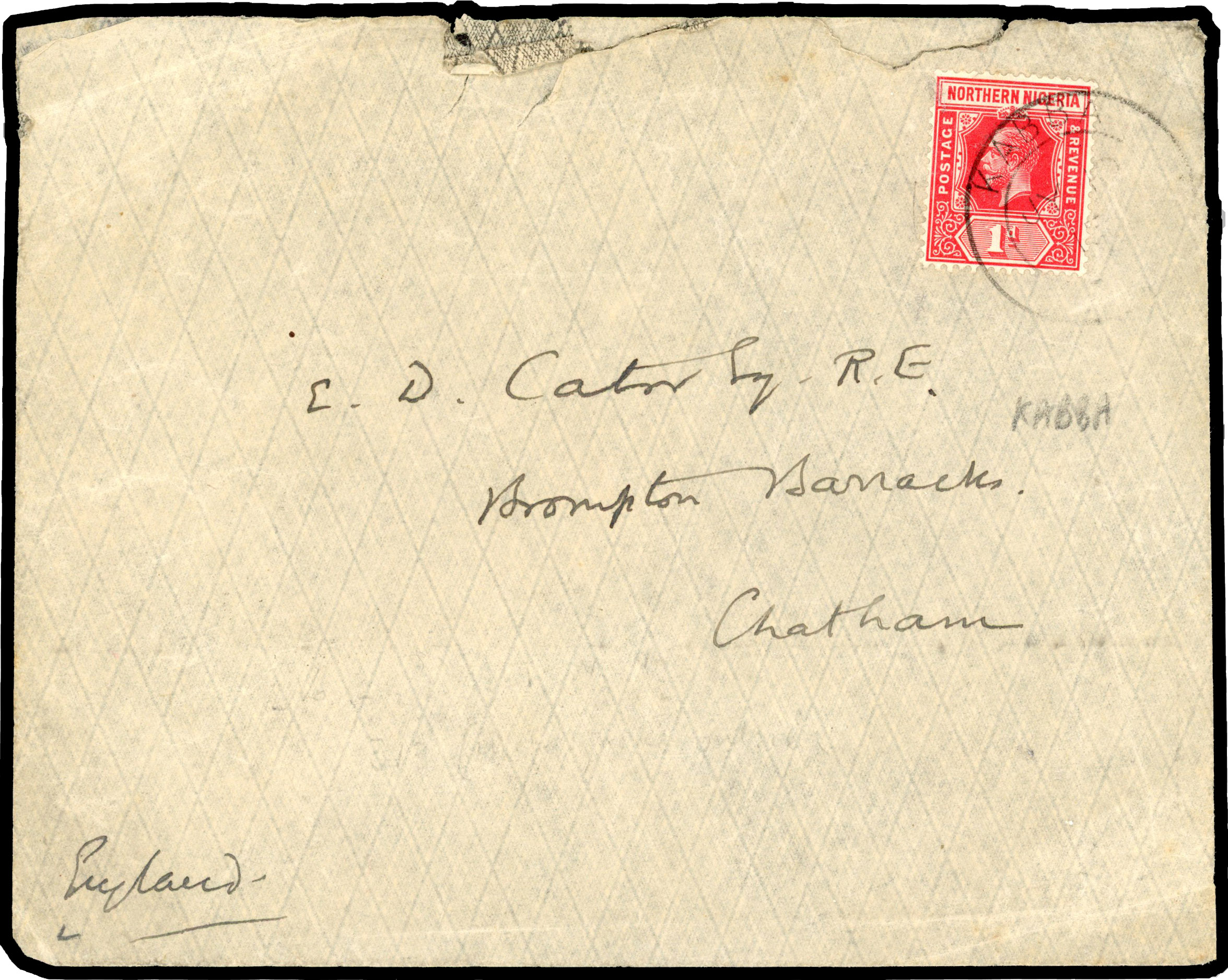 Northern Nigeria: 1915-20 cover selection