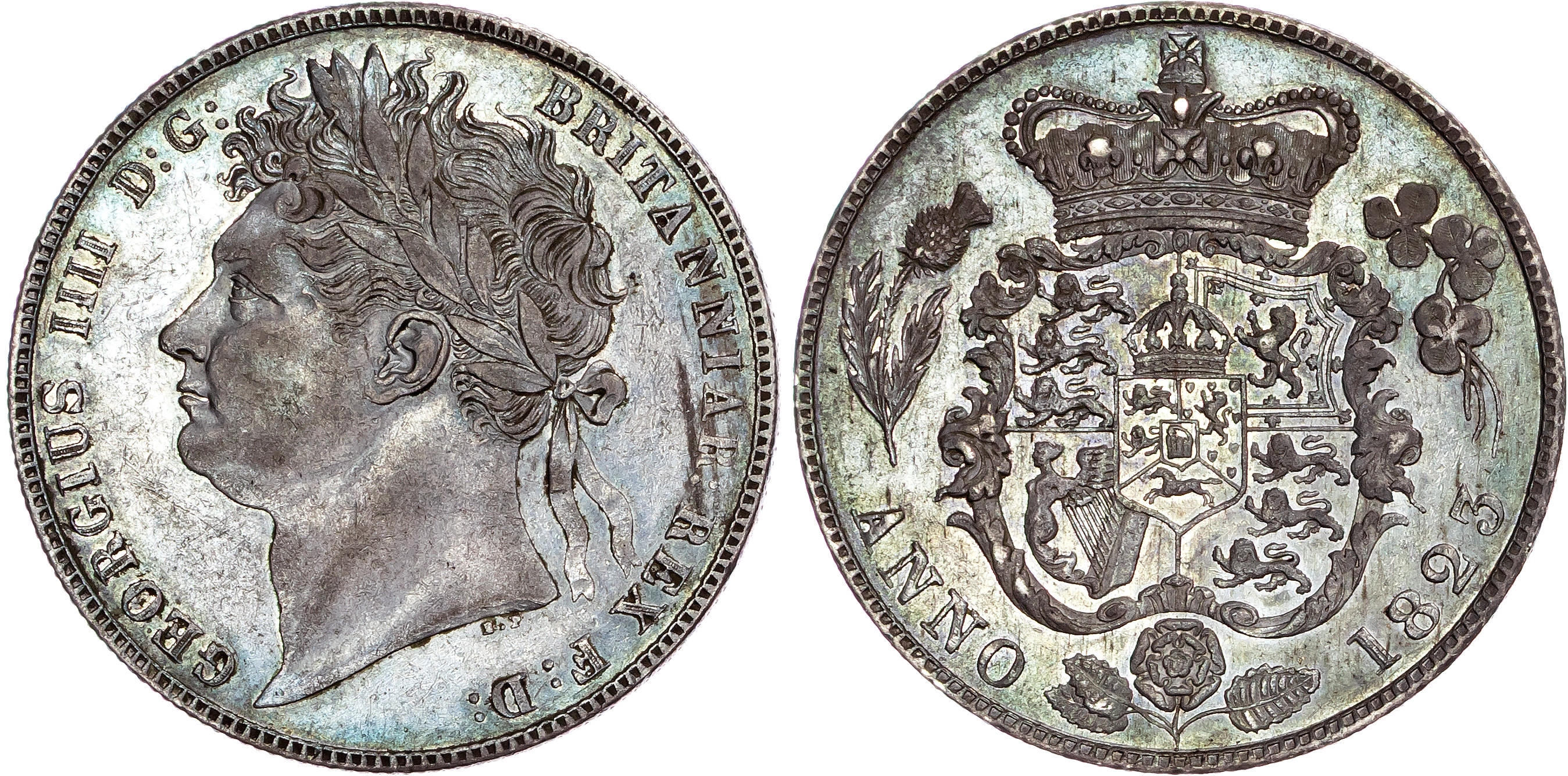 George IV (1820‐1830), AR Halfcrown, 1823.