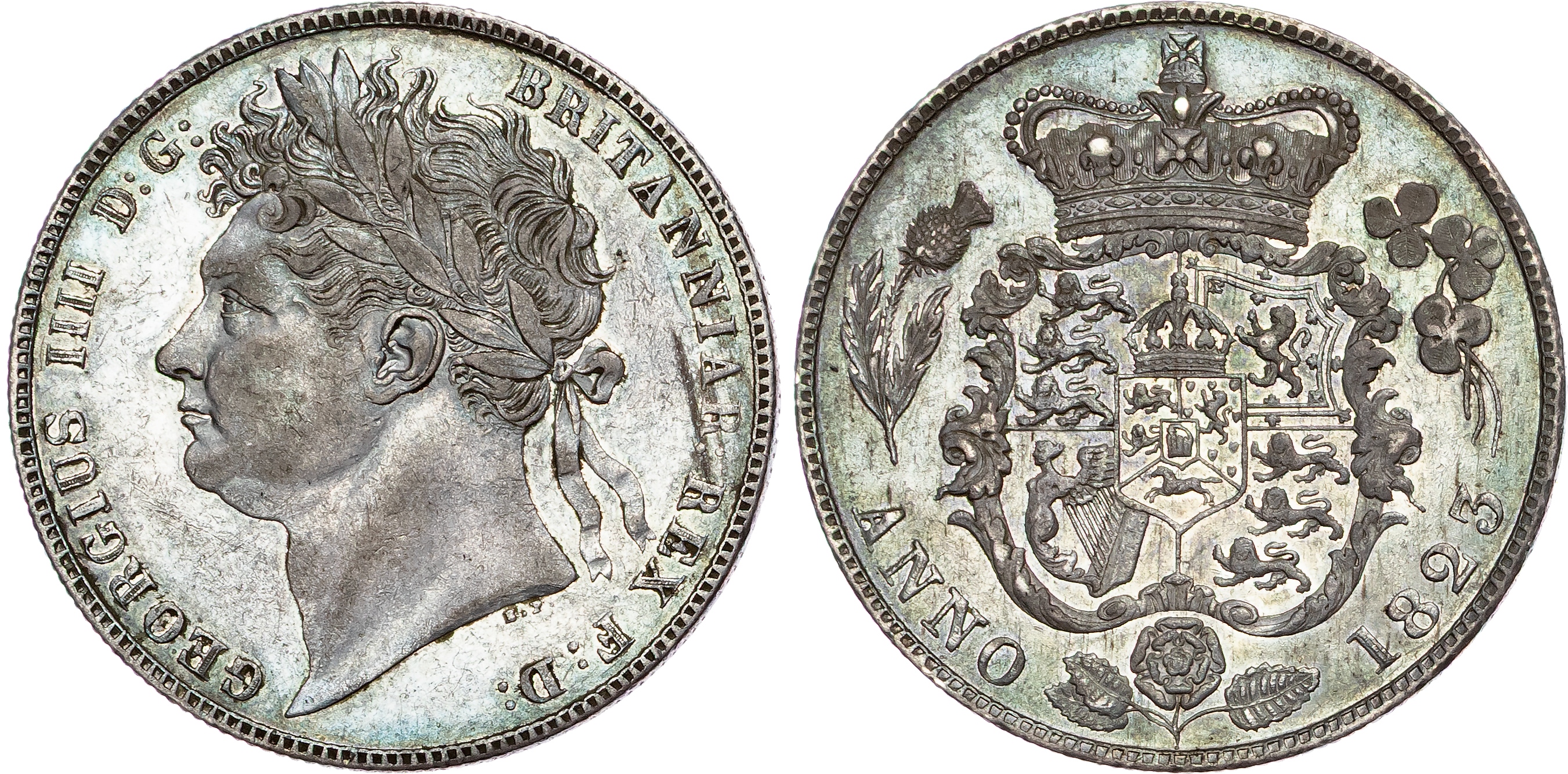 George IV (1820‐1830), AR Halfcrown, 1823.
