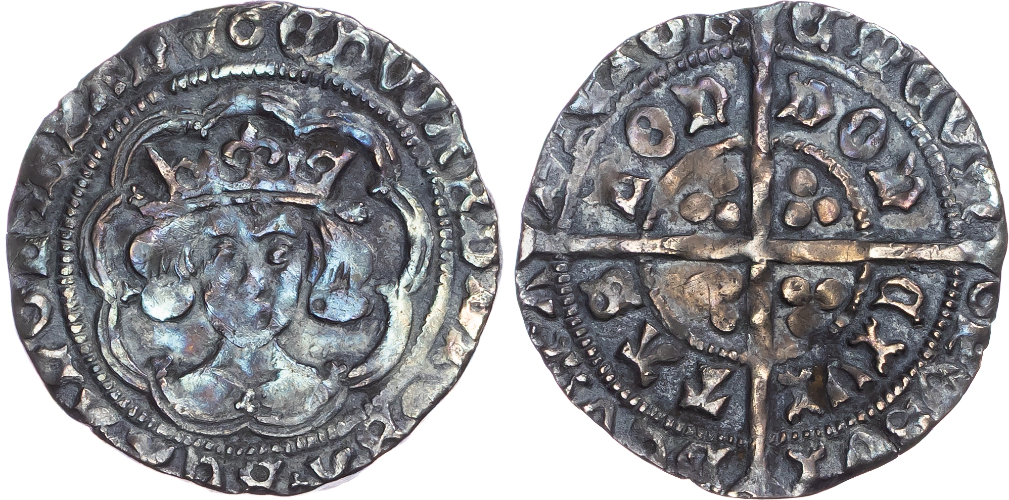 Edward IV (Second Reign, 1471-1483), AR Groat, Type XII, Tower (London) mint, mm. annulet.