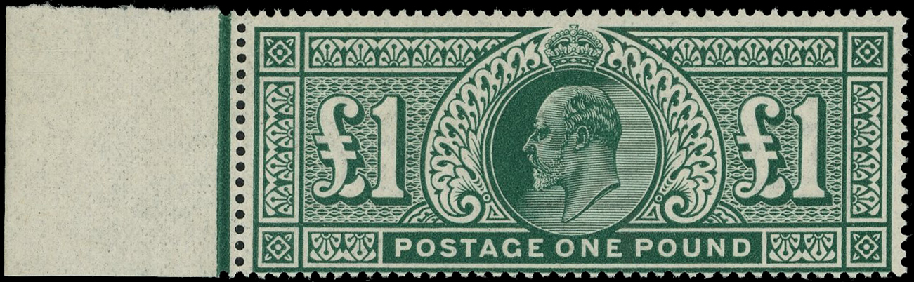 1911-13 Somerset House £1 deep green unmounted mint