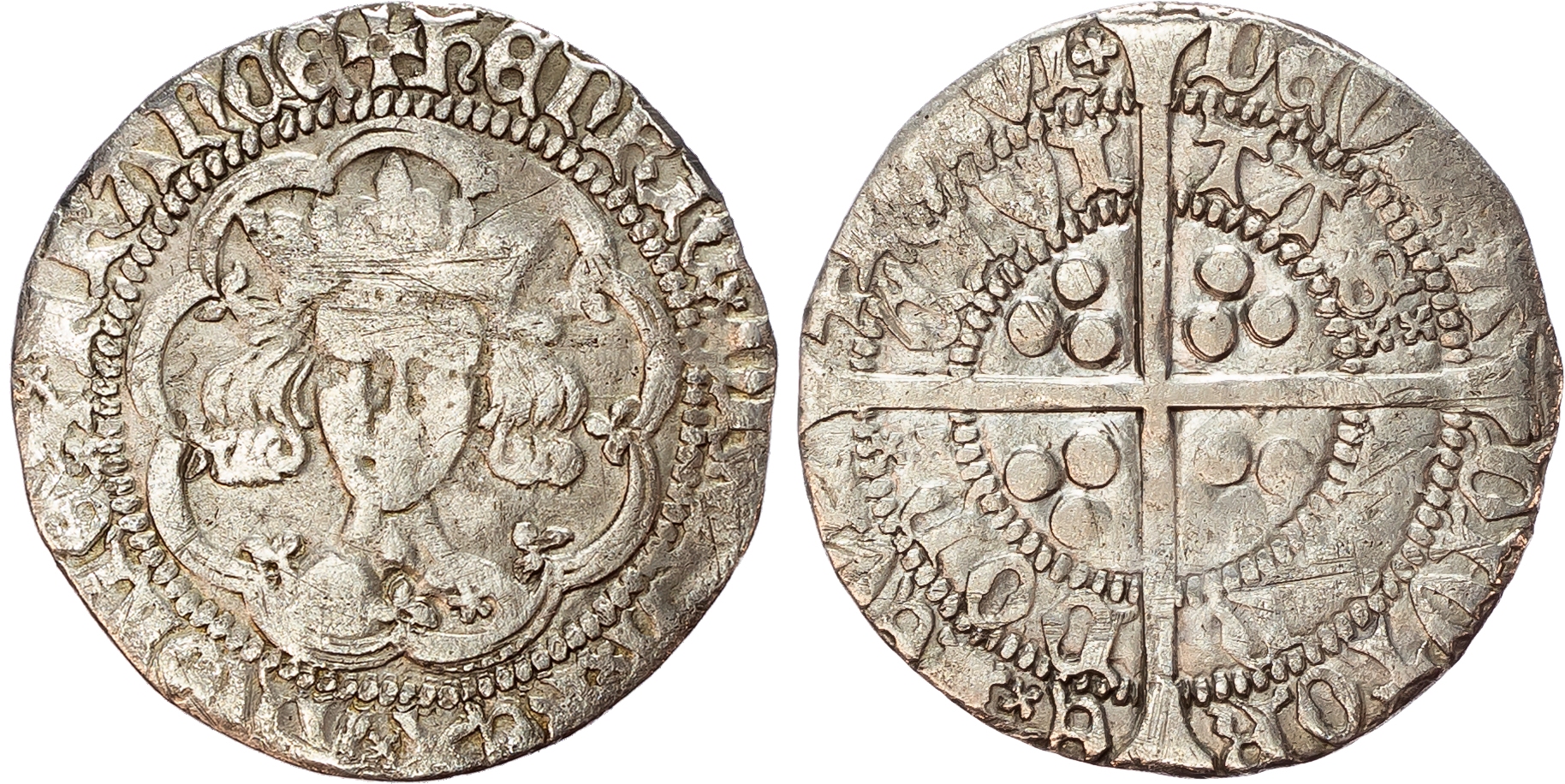 Henry V (1413-1422), Groat, London mint, mm. pierced cross.