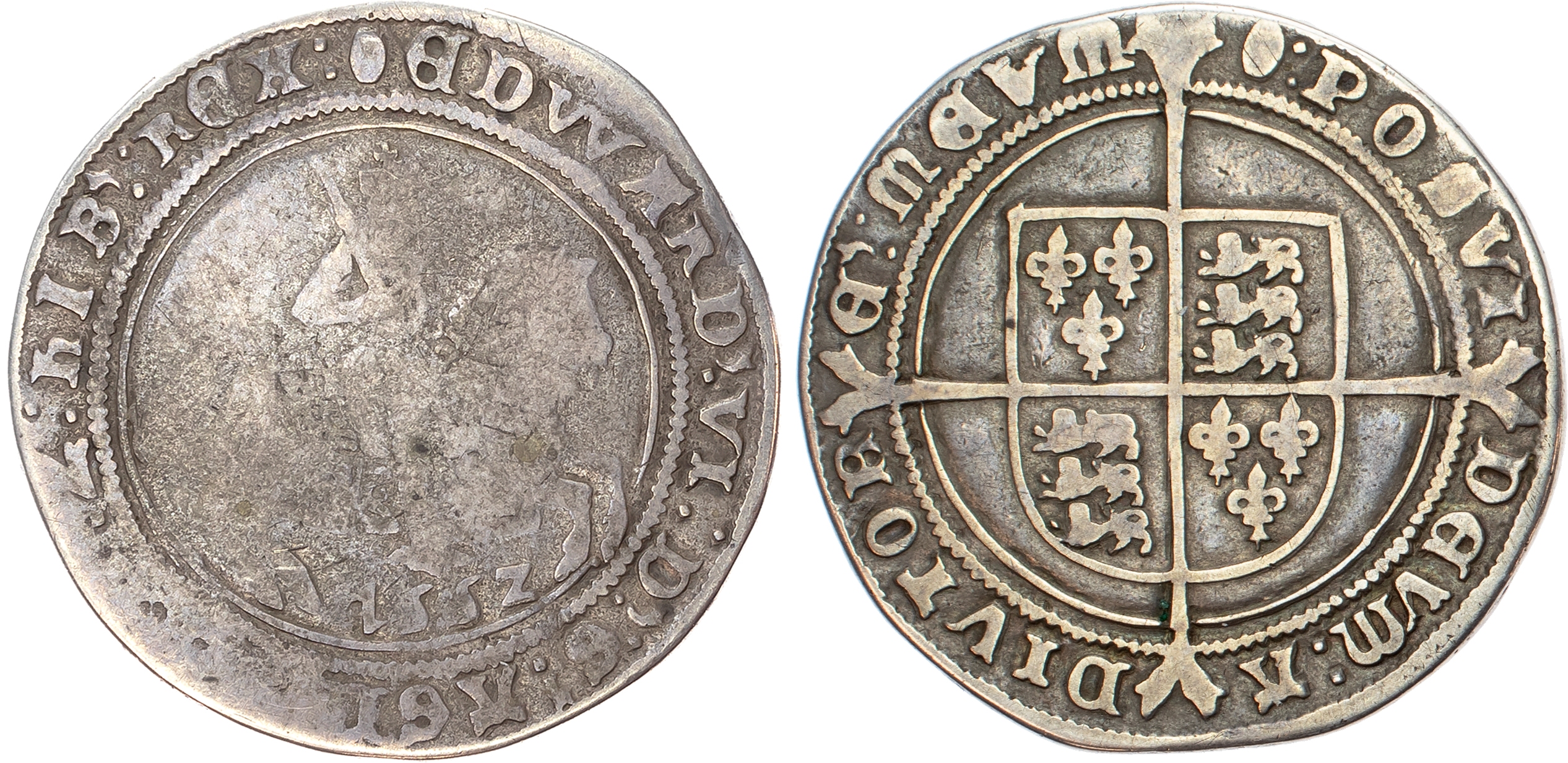 Edward VI (1547-1553) Halfcrown, 1552, fine silver issue.