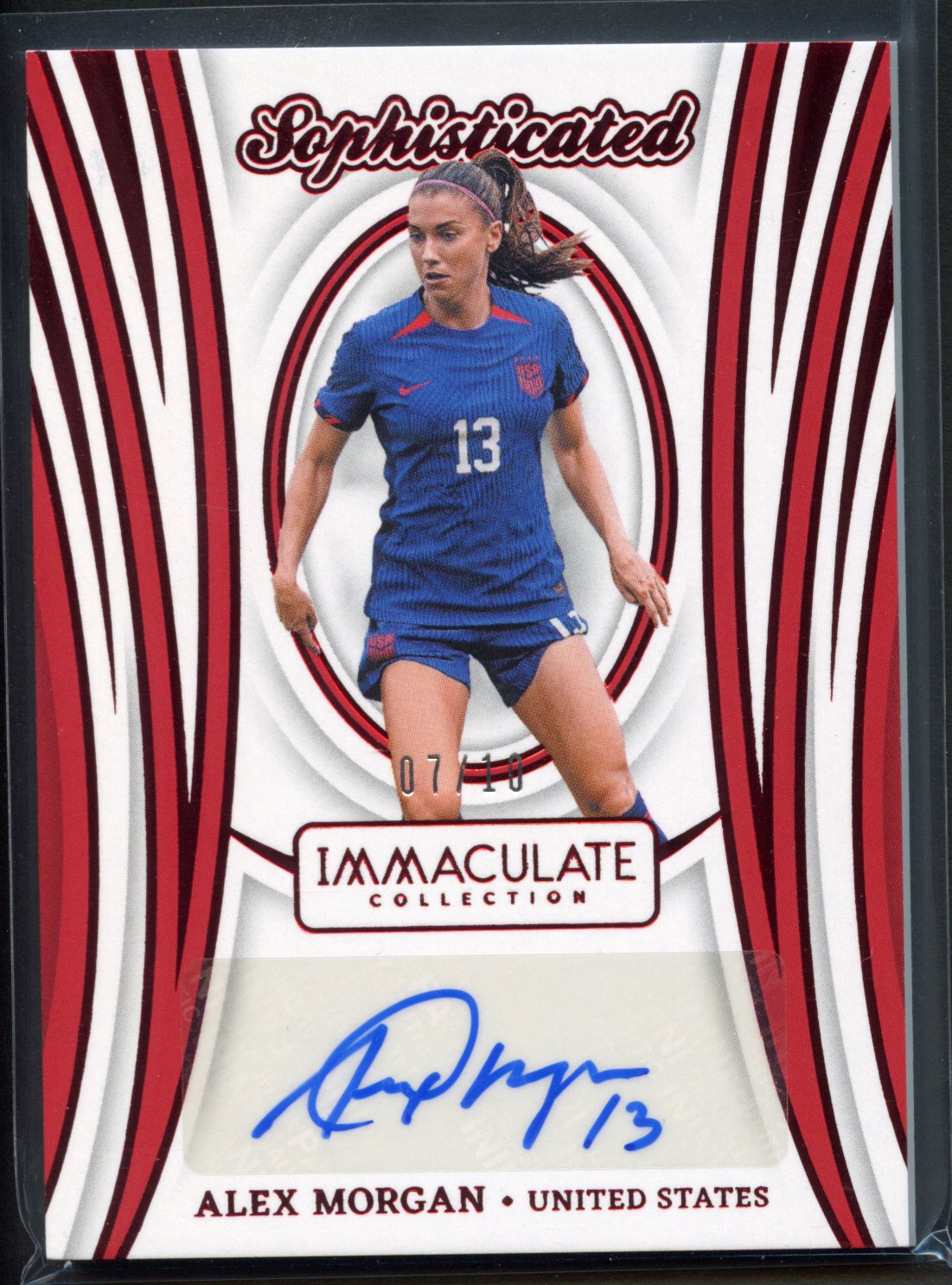 2024-2025 Panini Immaculate Alex Morgan Auto 7/10 No. SS-AM