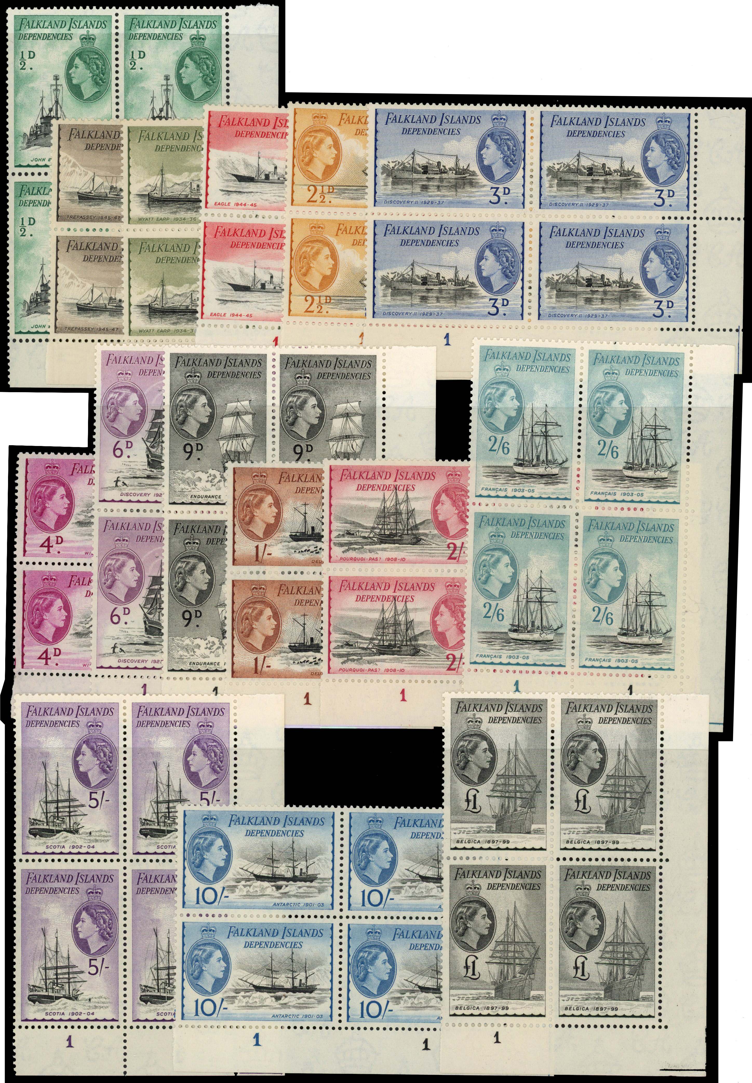 FID SG G26-40 Plate blocks mint