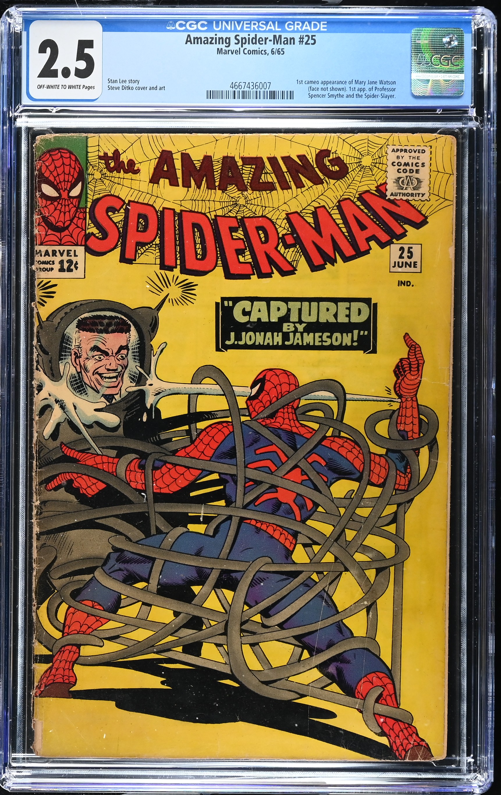 Amazing Spider-Man #25 (Marvel Comics 1965) CGC 2.5 Mary Jane Watson cameo