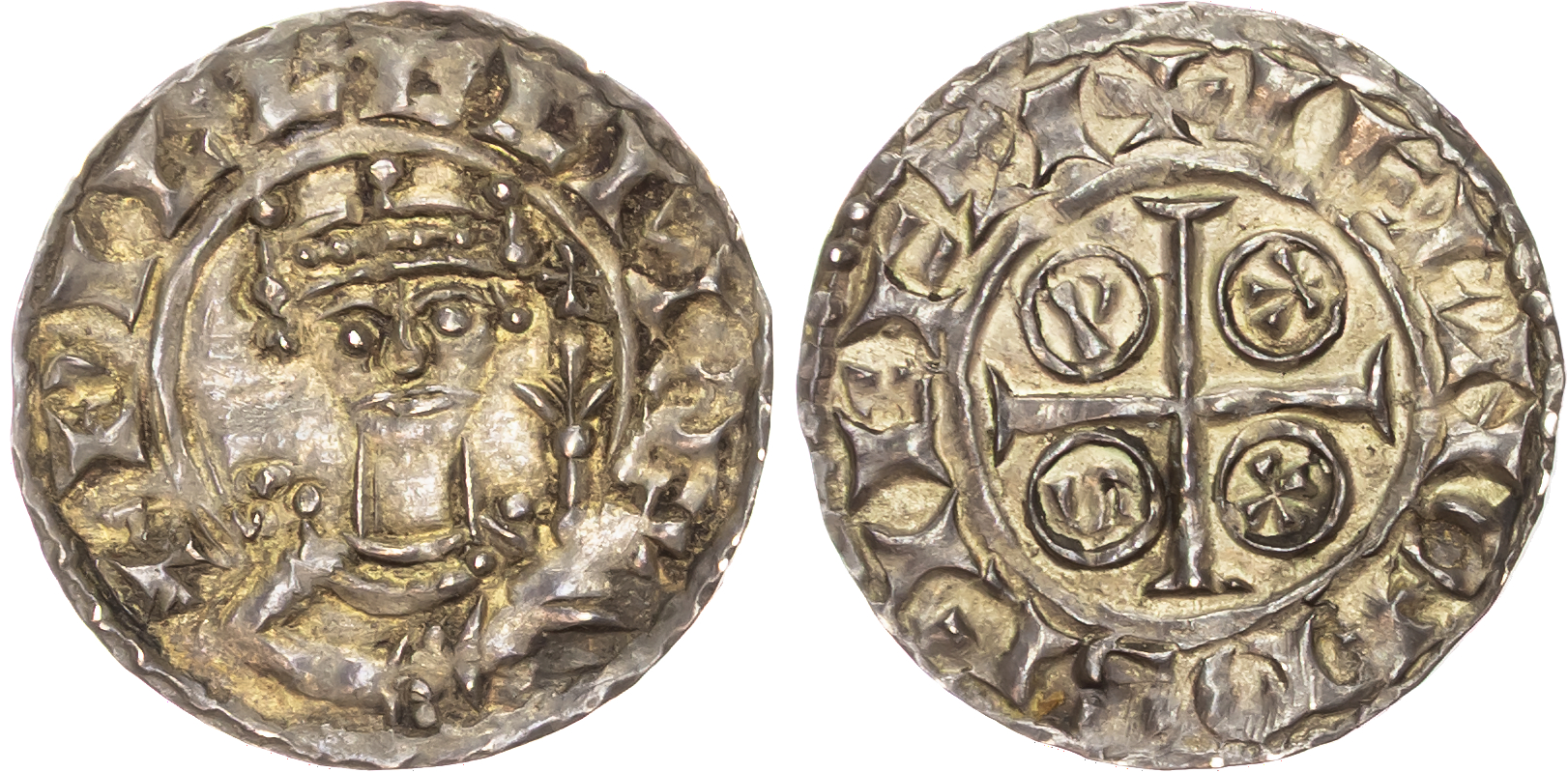 William I (1066-1087) Penny, PAXS type, Shaftsbury mint, moneyer Aelnoth.