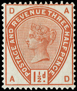 GB 1884 (Mint) SG188var