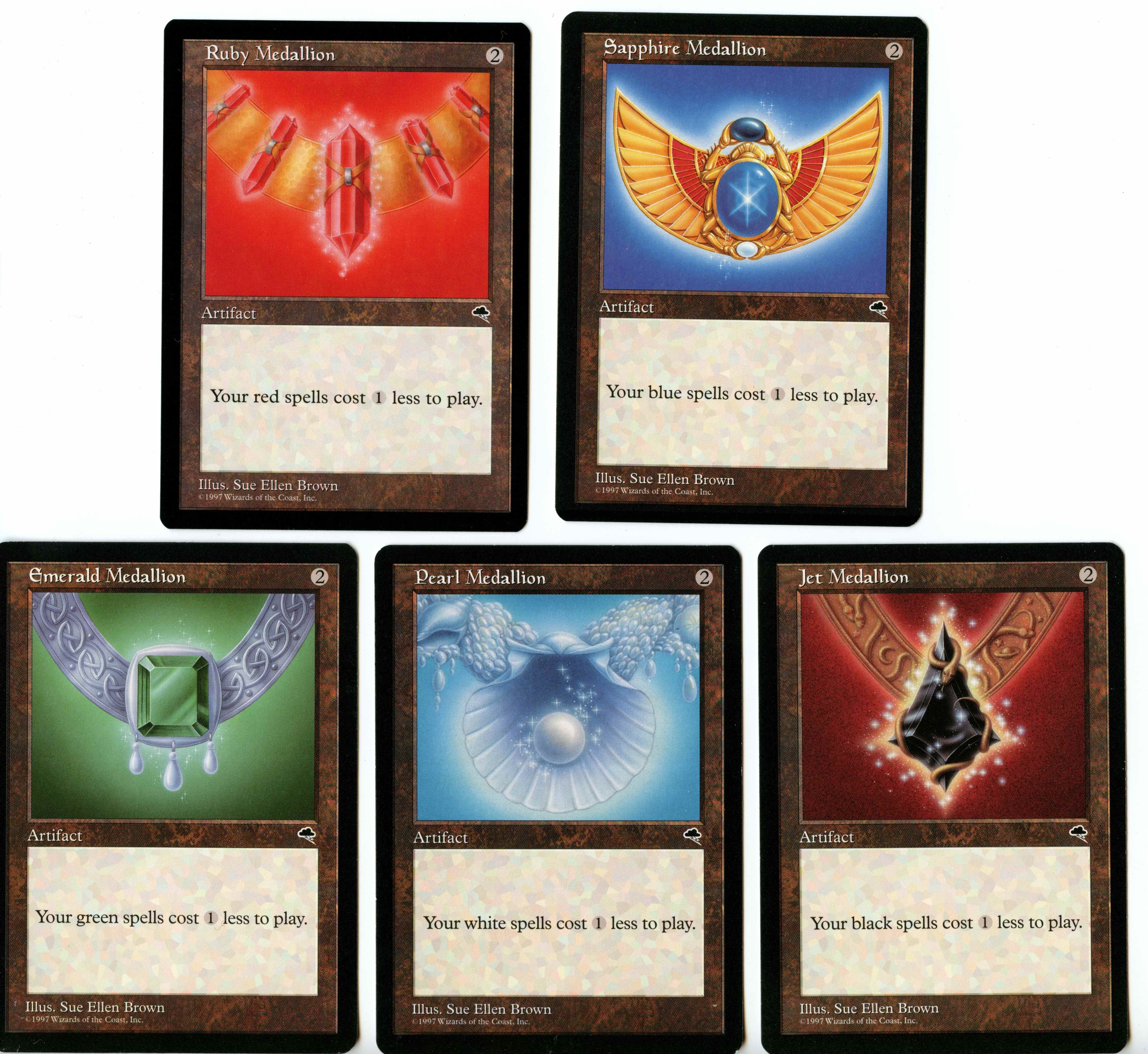 Magic The Gathering - Set of Medallion's - Tempest - Near Mint Condition 