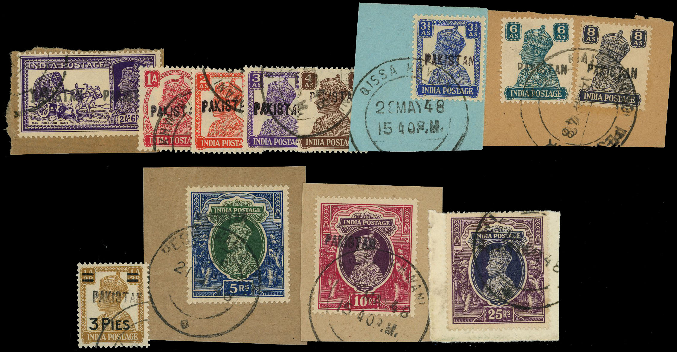 Pakistan local handstamps Peshawar