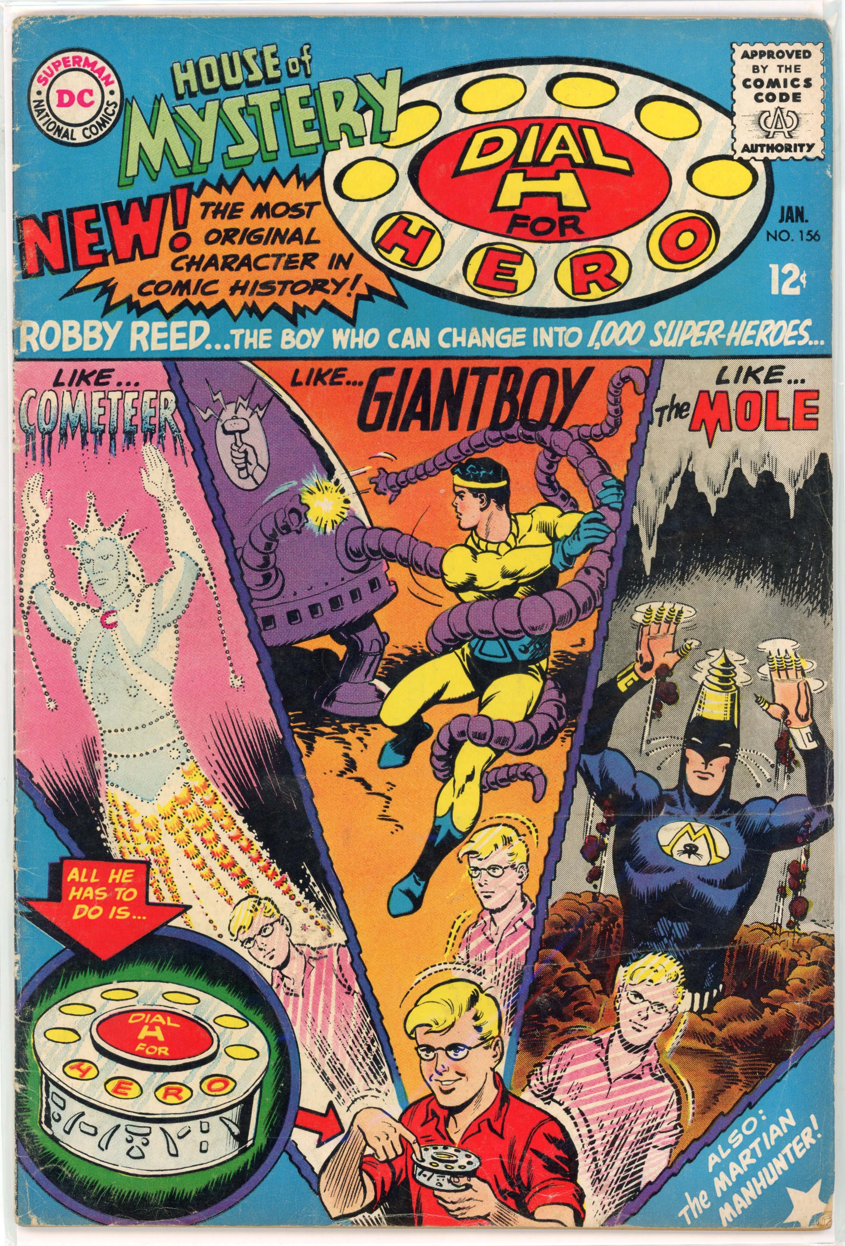 House of Mystery #156 (DC Comics, 1965) Origin and 1st appearance of Dial H for Hero (Robby Reed)
