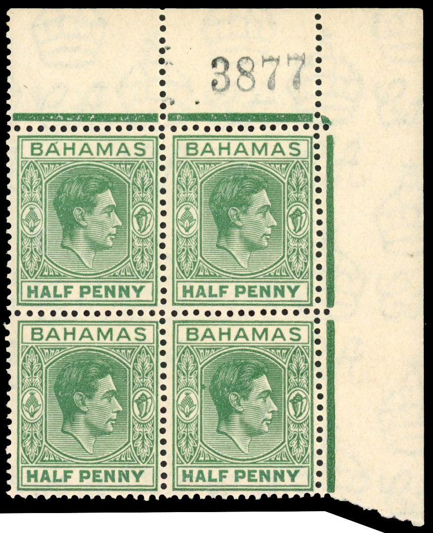 Bahamas SG 149b block mint