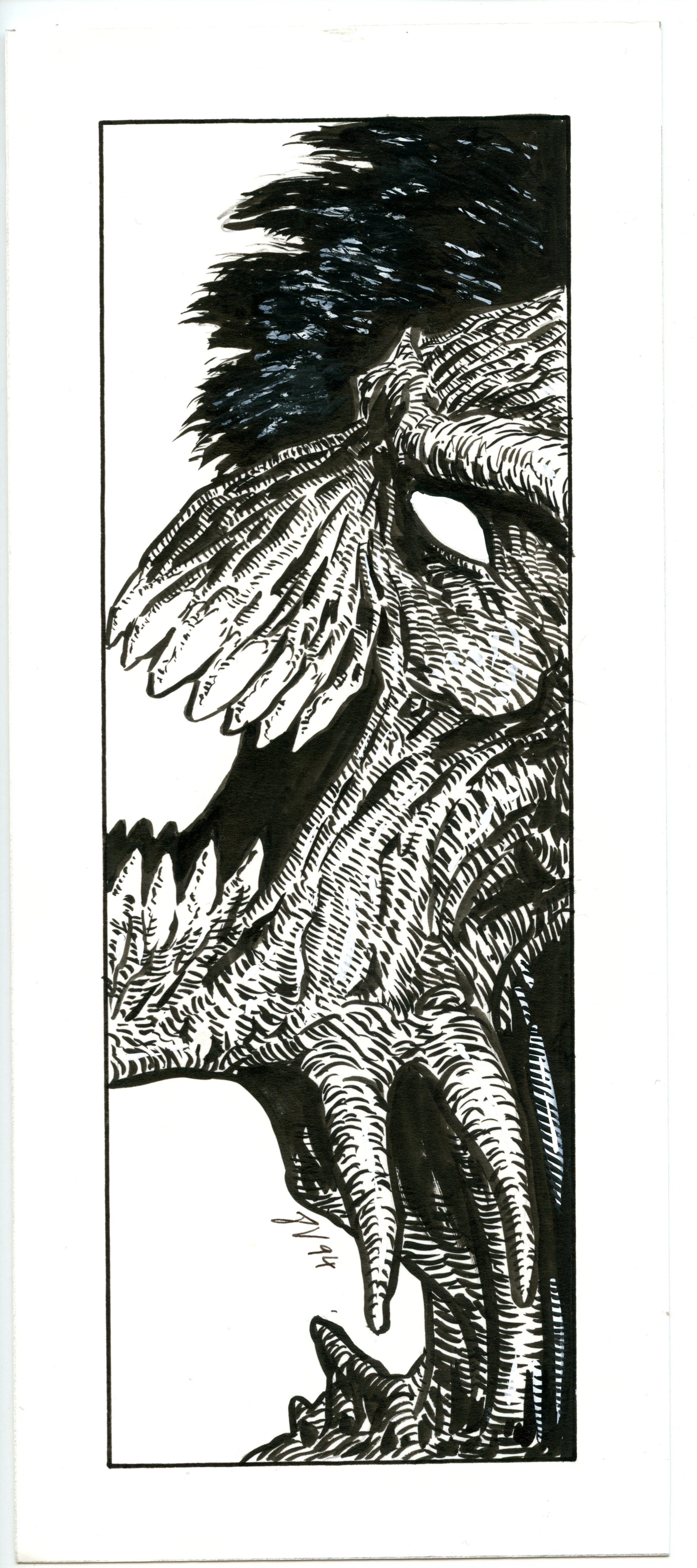 Magic the Gathering - Original Ink Artist Archival Material by Pete Venters