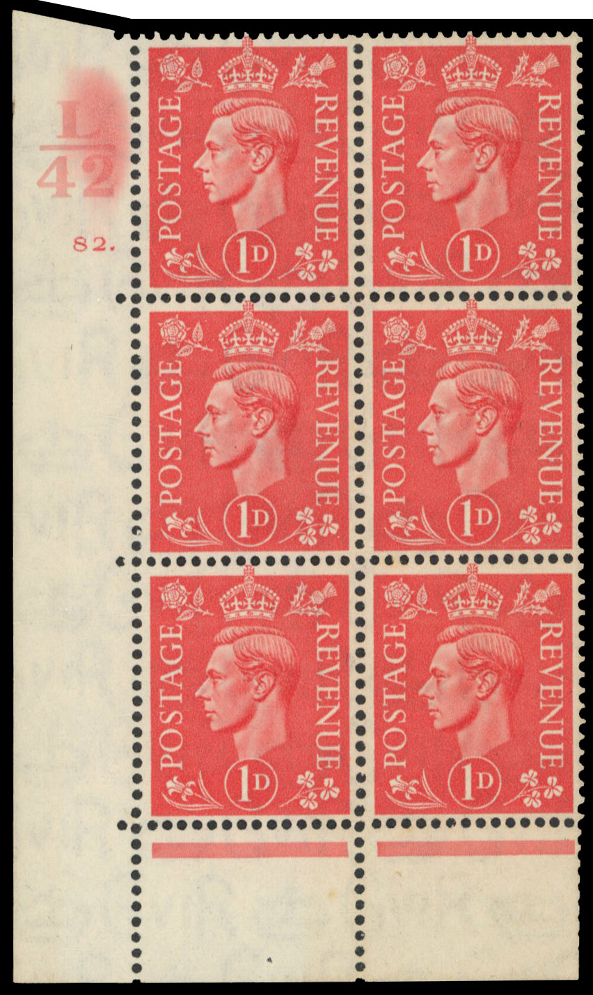 GB SG 486 Cyl 82 perf Type 6B block mint