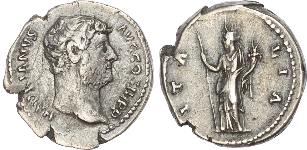 Hadrian (AD 117-138) AR Denarius, ‘Travels Series’ issue, Rome, AD 130-133, 3.51g.