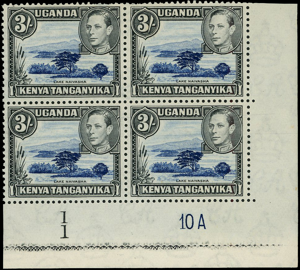 KUT SG 147ac Plate blocks mint