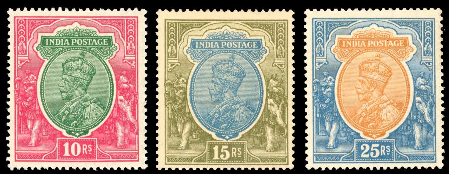 India SG 217, 218w, 219 mint
