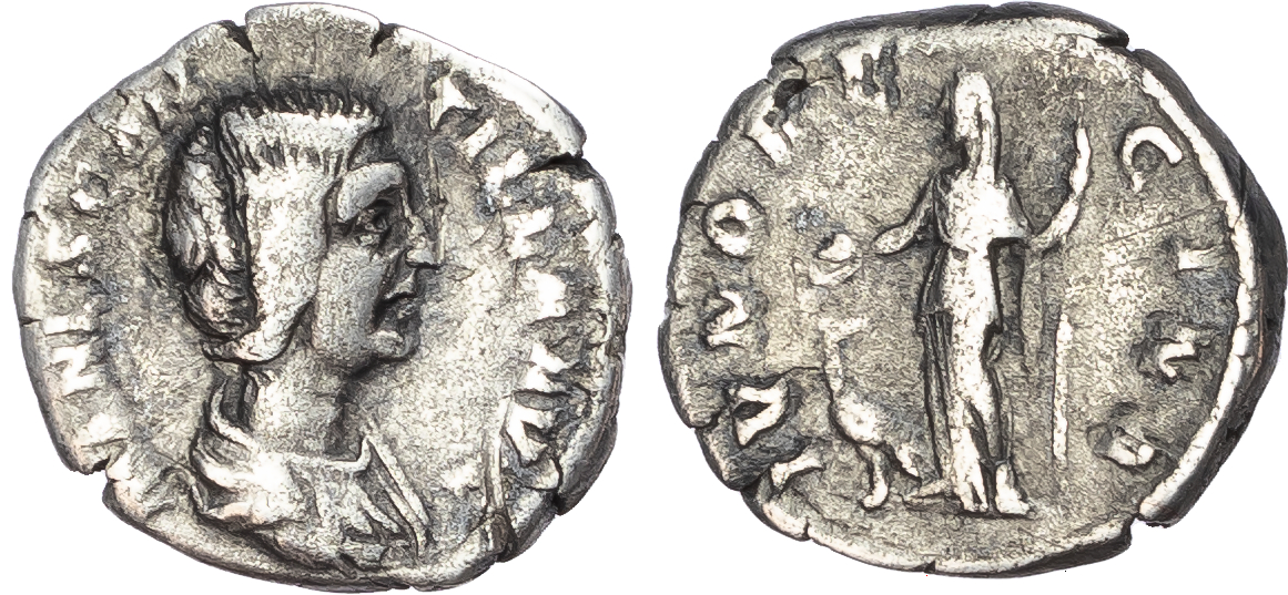 Manlia Scantilla (Wife of Didius Julianus) AR Denarius, Rome, AD 192, 2.69g.