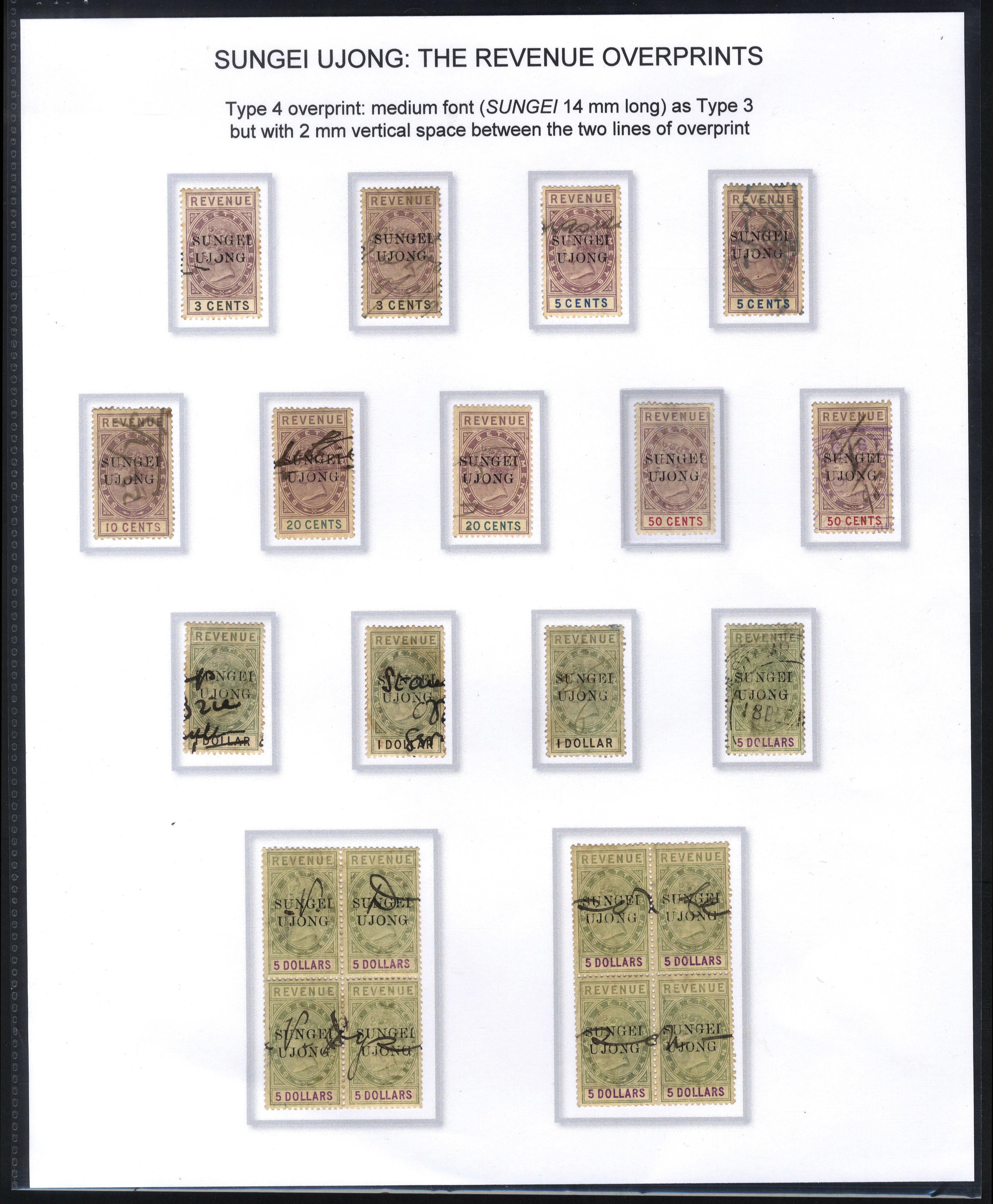 Sungei Ujong Revenues 1889-98 collection