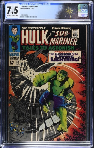 Tales to Astonish #97 CGC 7.5 "Stan Lee story, Marie Severin & Herb Trimpe cover & art" (Marvel Comics, 1967)