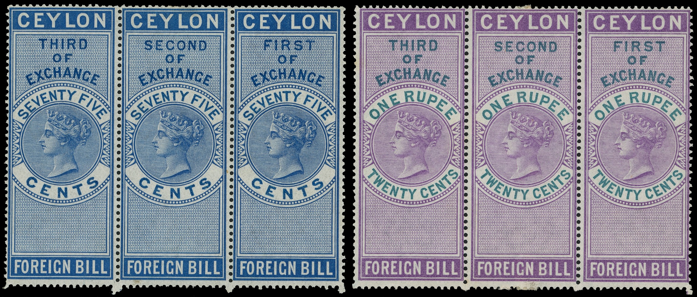 Foreign Bill: 1874 De La Rue Issue 5c,...