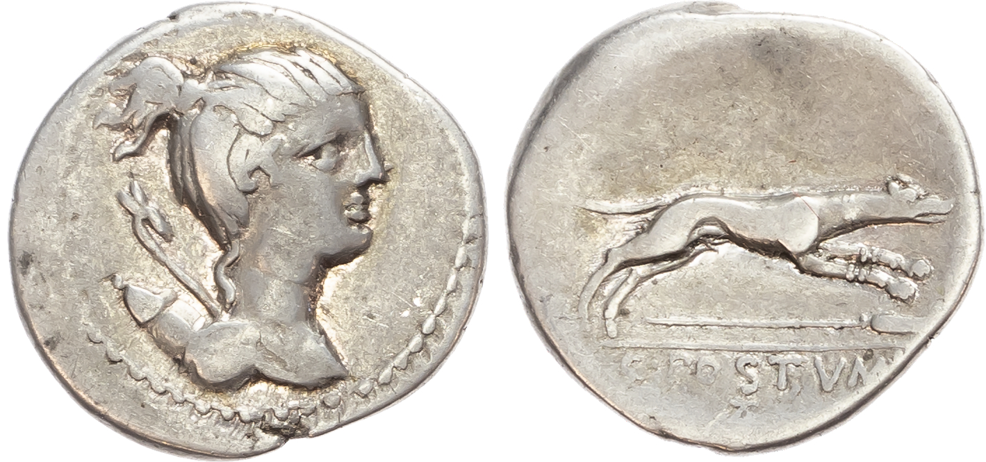 C. Postumius (73 BC) AR Denarius, Rome, 3.81g. 