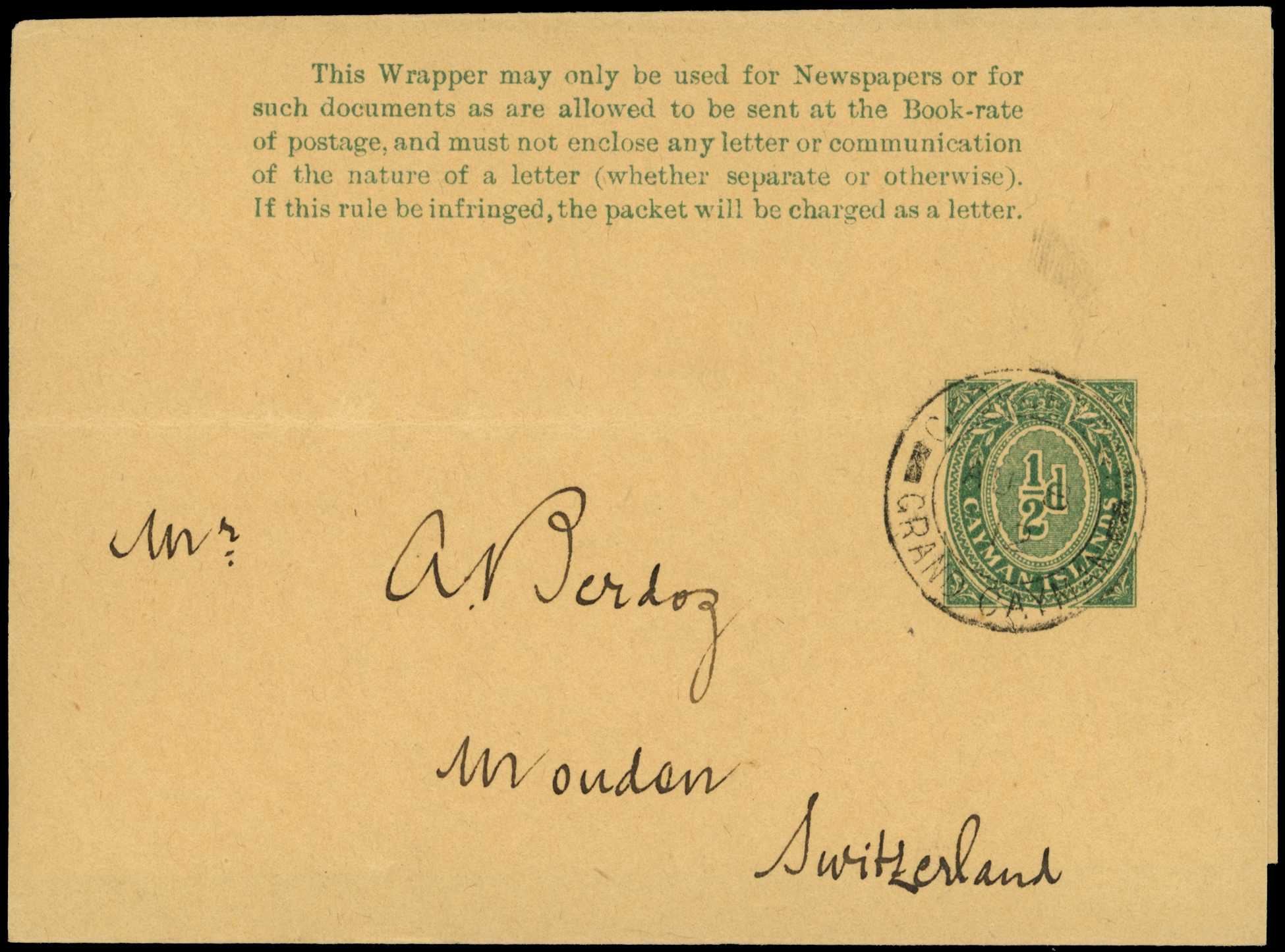 1909-15 Newspaper wrappers, four used ½d (HG...