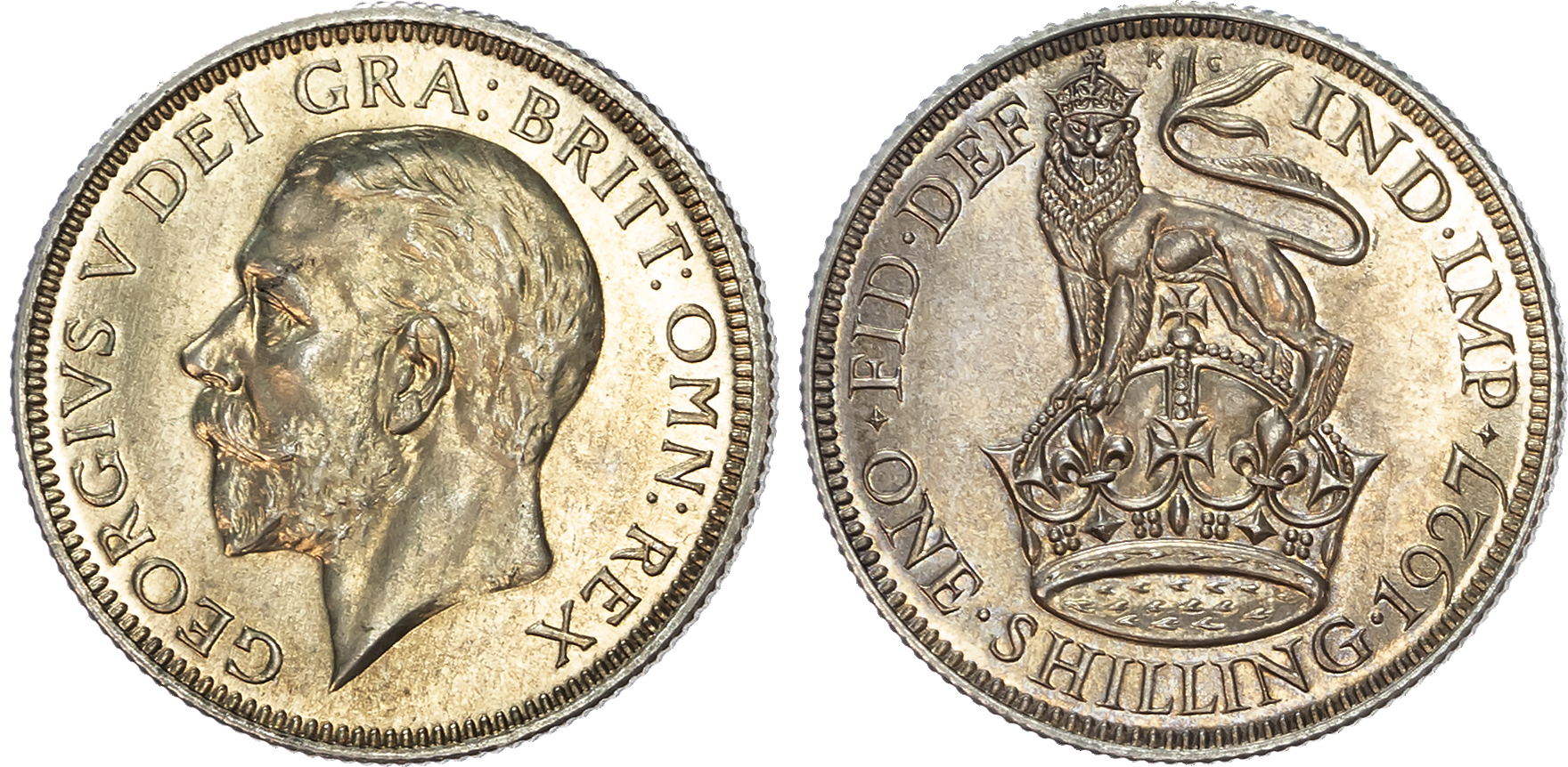 George V (1910-1936) Shilling, 1927, fourth coinage.
