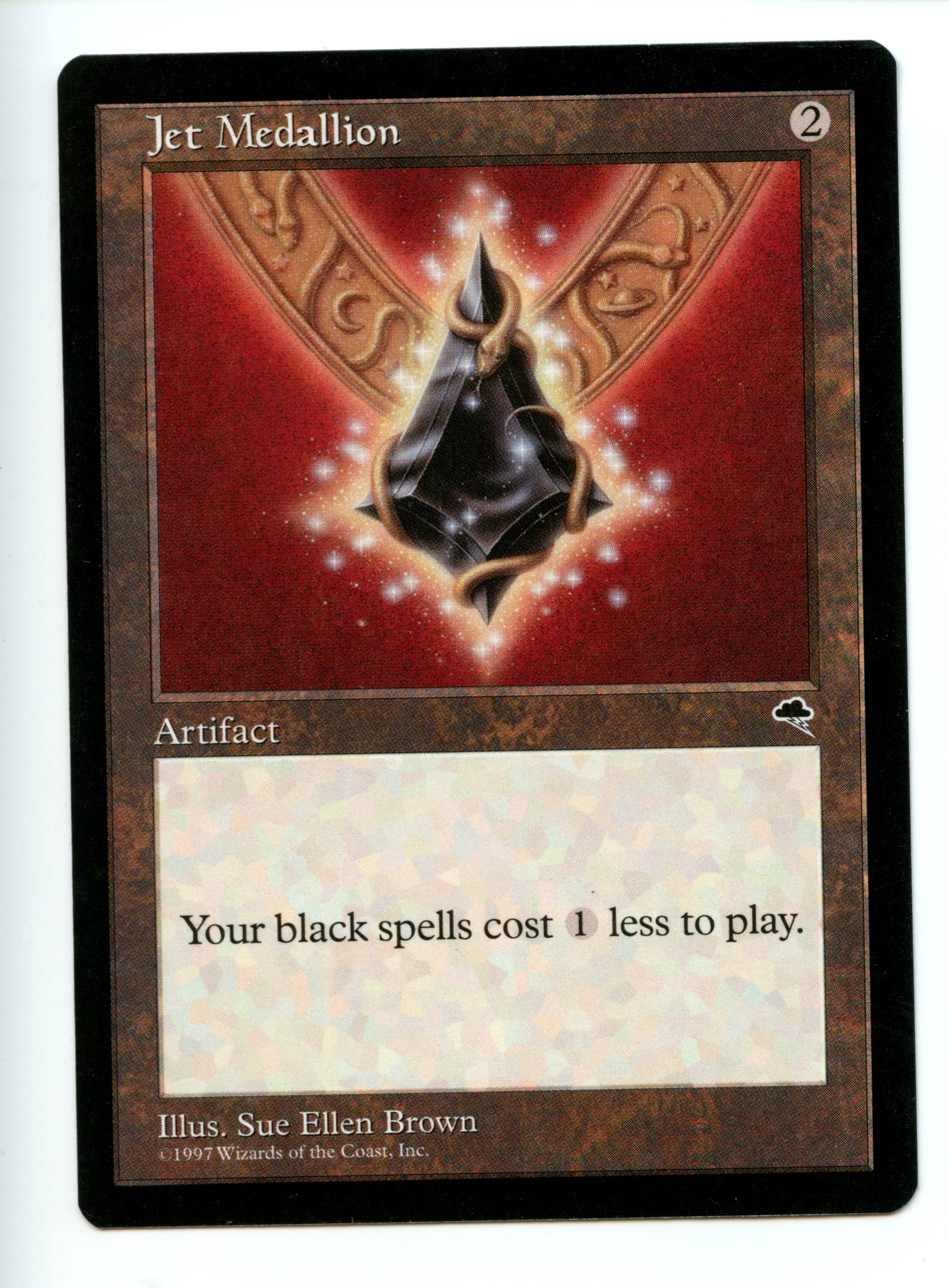 Magic The Gathering - Jet Medallion - Tempest - Near Mint Condition 