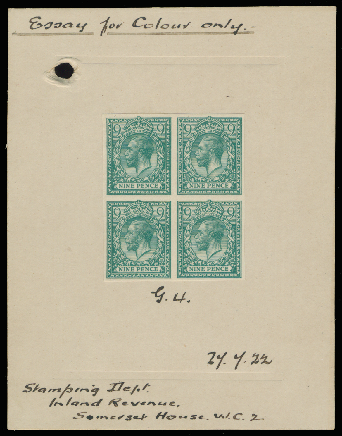 Great Britain 1922 (UNUSED) SG393a var