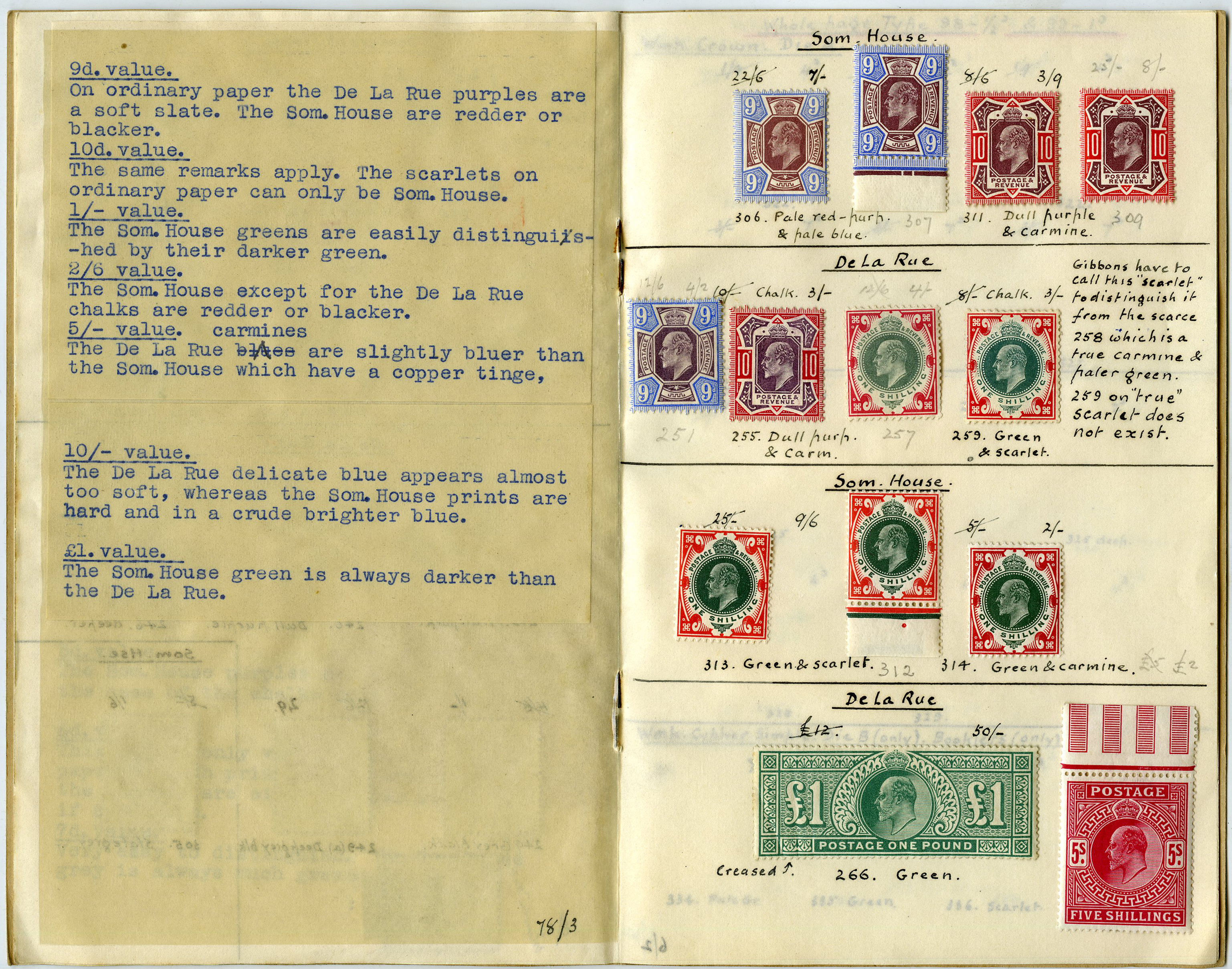 King Edward VII mint selection in packets...