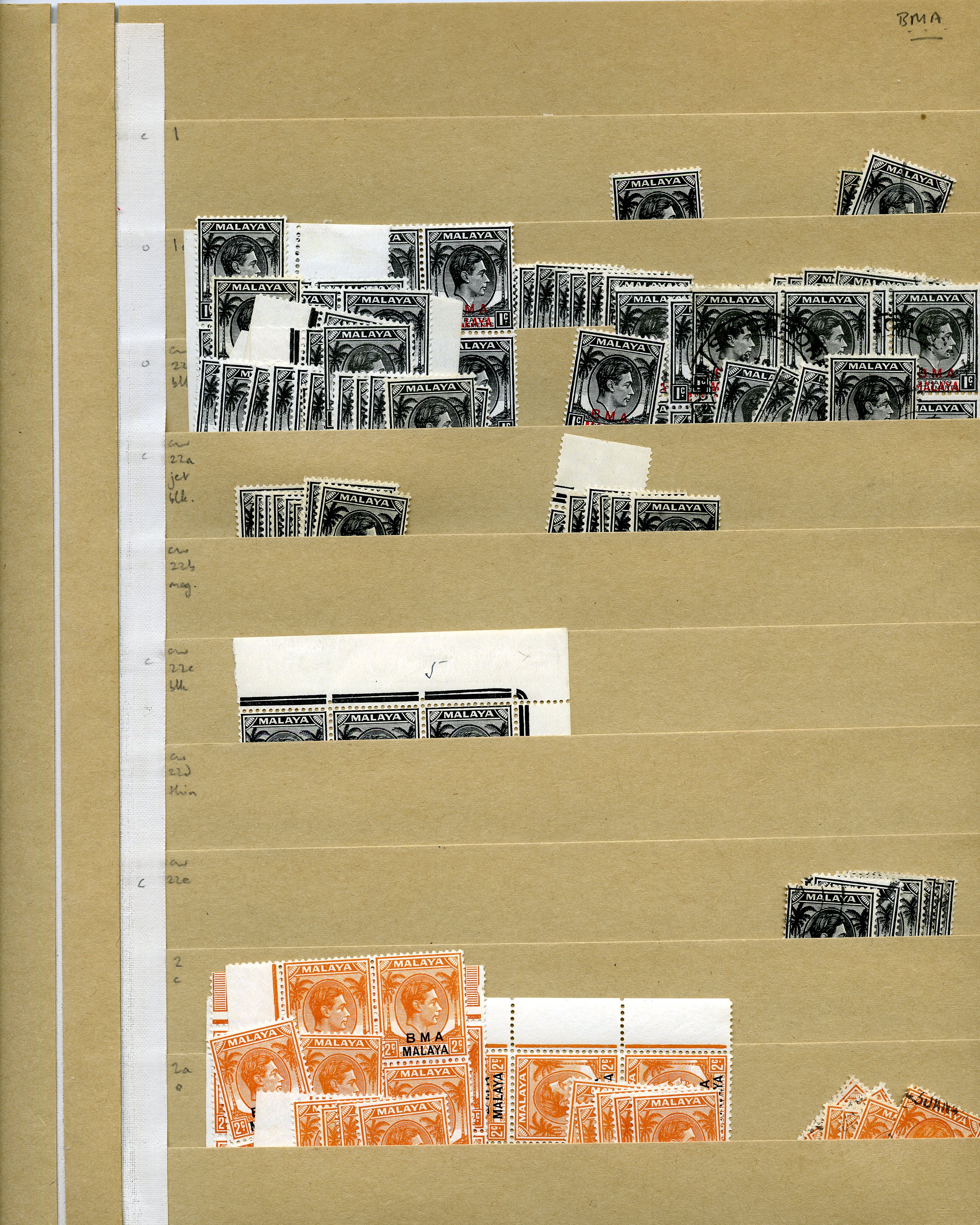 KG VI stock on manila stocksheets,...