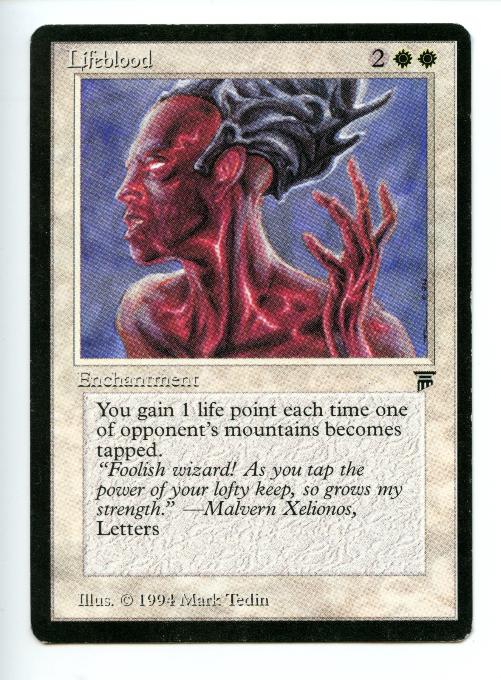 Magic the Gathering - Lifeblood  - Legends - Moderately Played