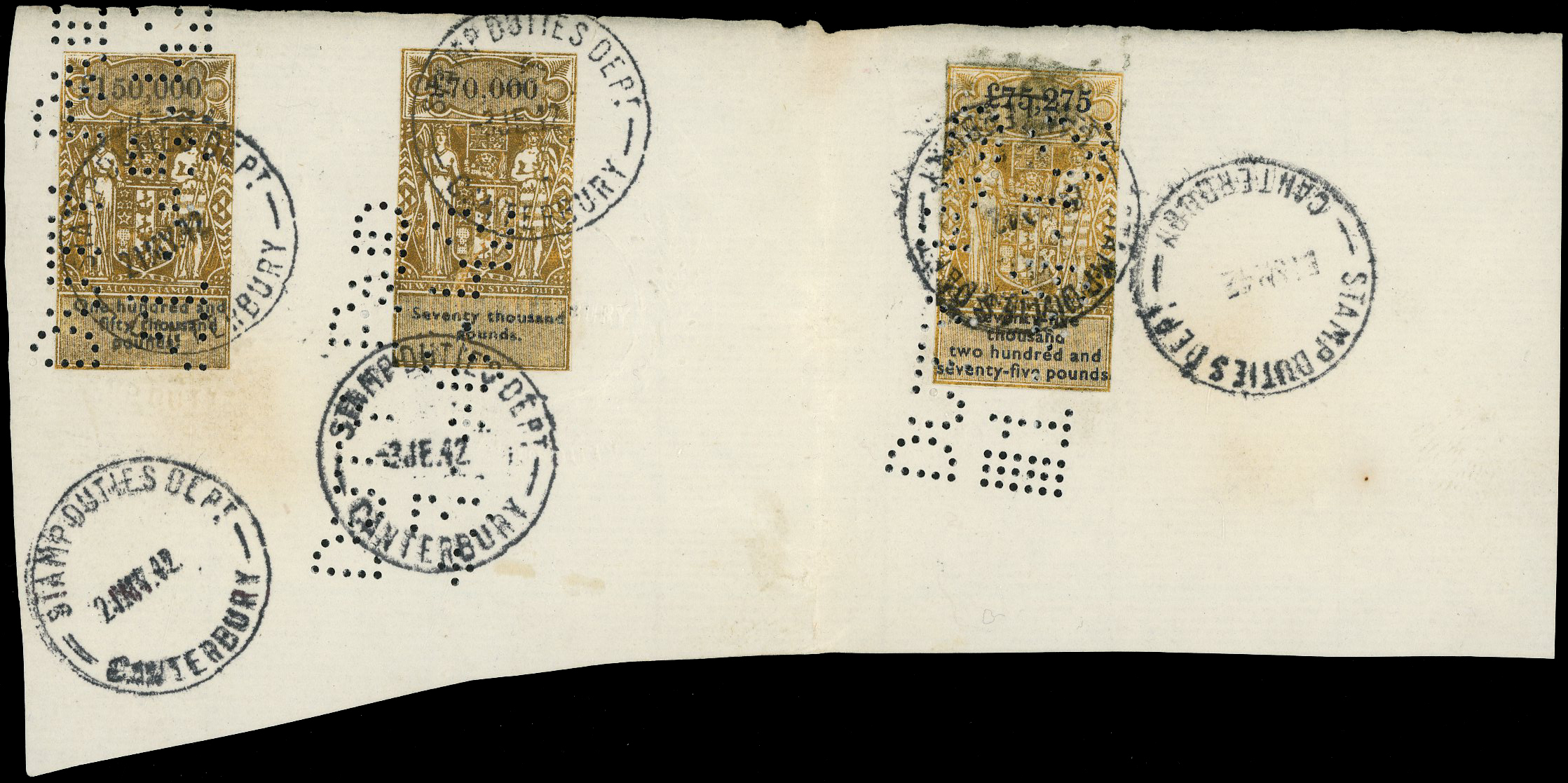 New Zealand Ultra HIgh Franking Revenue Piece