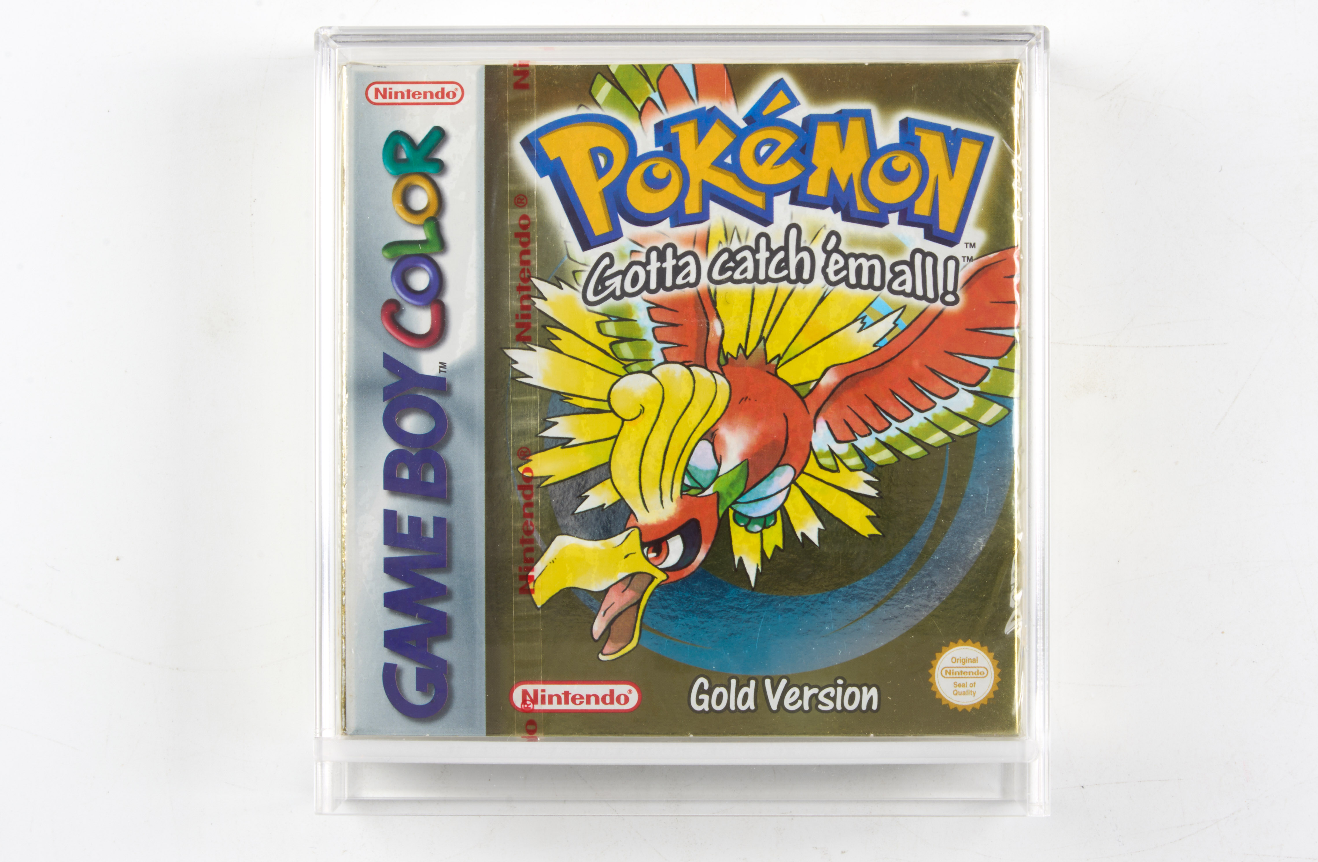 Pokemon Gold Version Gameboy Colour - Factory Sealed PAL Red Strip (Excellent - Perfect)