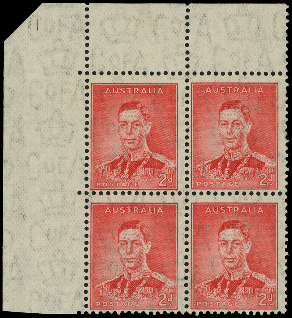 Australia SG 167 Plate 1 block mint