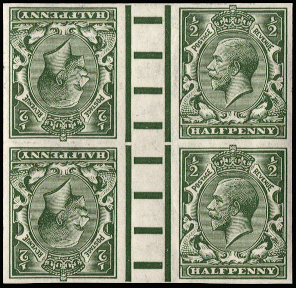 GB 1913 SG 351 imprimatur block