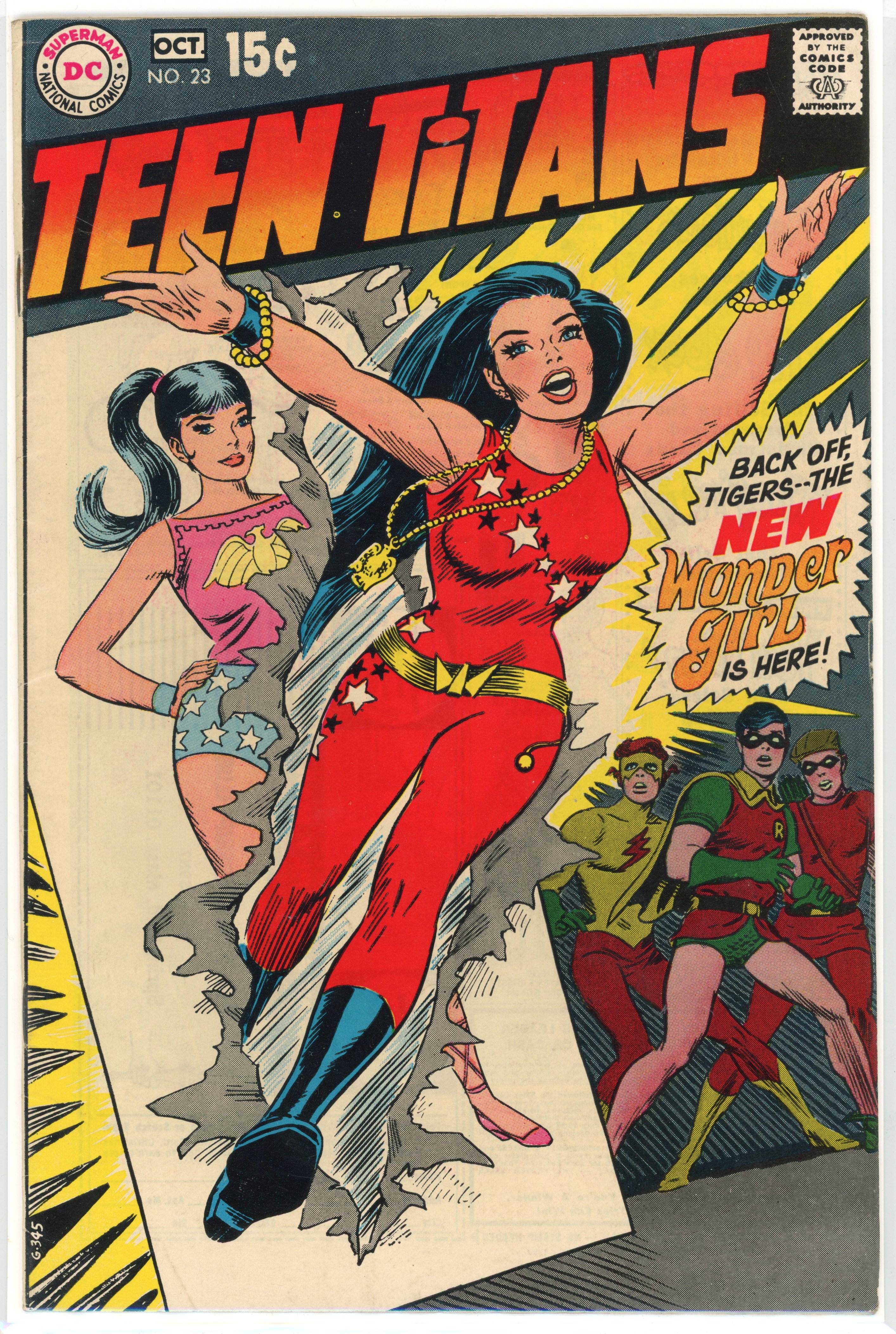 Teen Titans #23 (DC Comics, 1969) Wonder Girl new costume