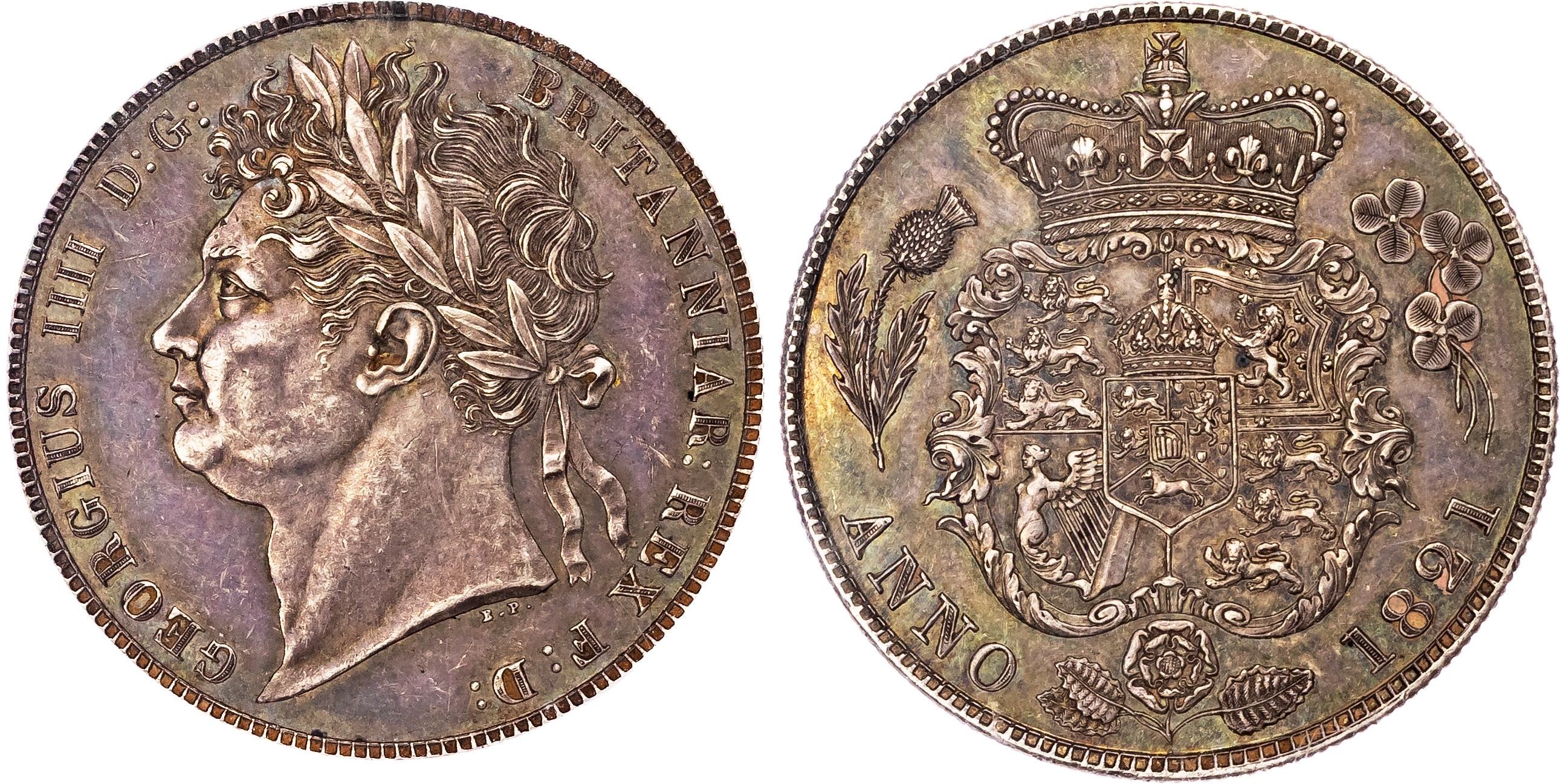 George IV (1820-30), Proof Halfcrown, 1821.