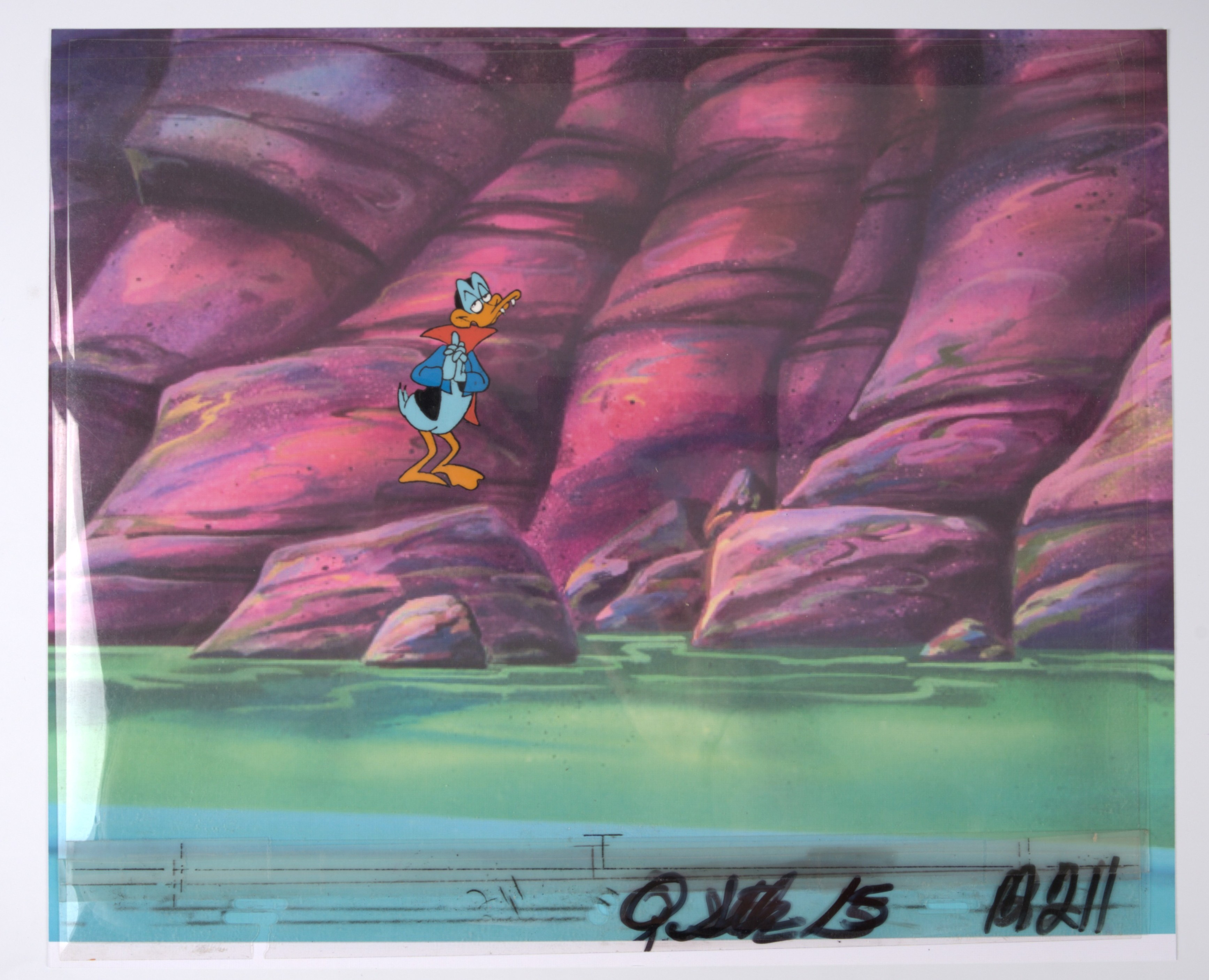 The New Adventures of Mighty Mouse and Heckle & Jeckle Original Quackula Production Cels (Filmation, 1979-1980) Total 2
