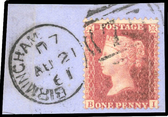 1841 1d Red-brown Pl.27-R.17 (SG 39-41, Die II, Alphabet III, Wmk. Large Crown, Perf 14). used group