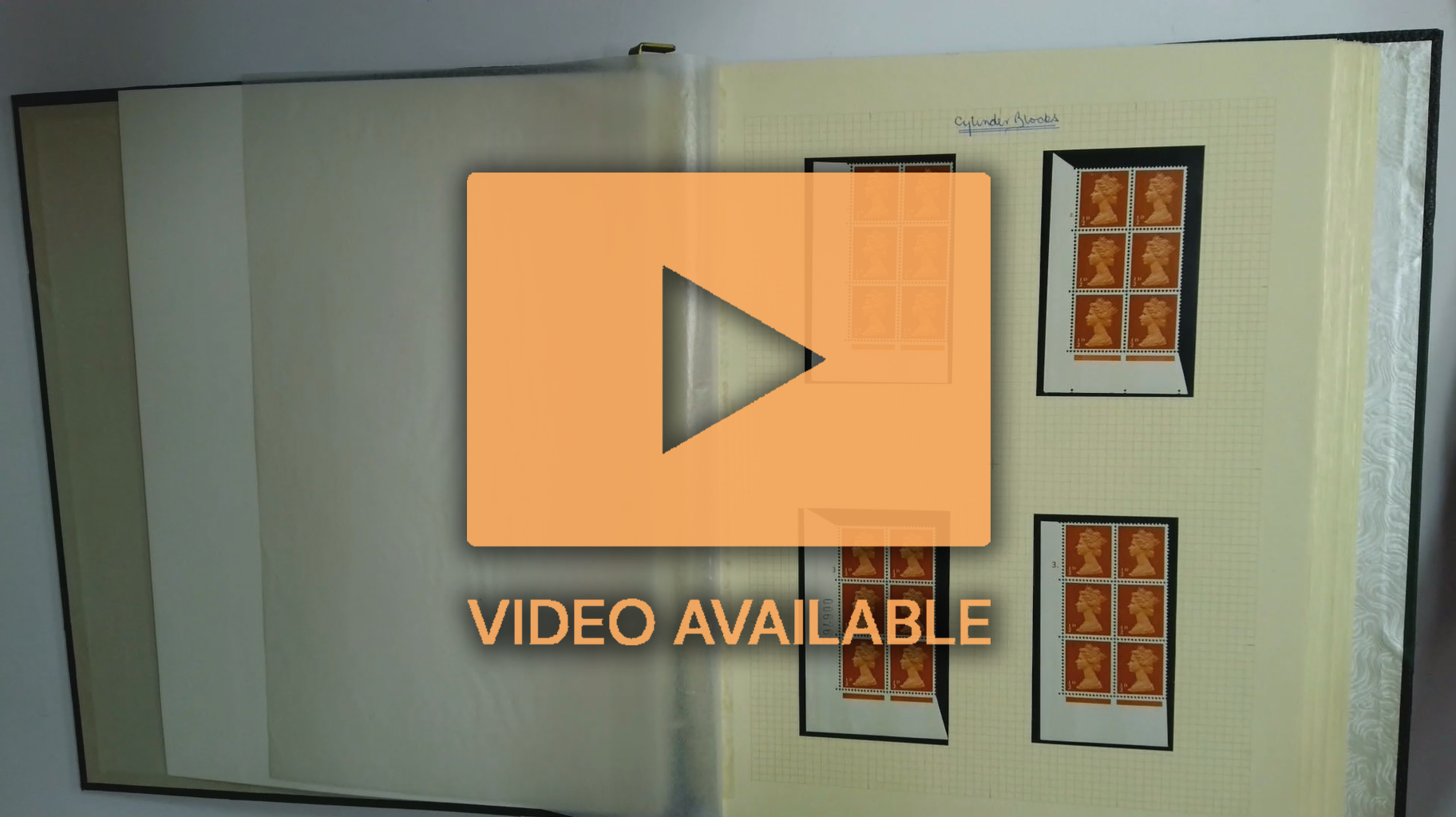 GB: 1967-70 pre-decimal specialised Machin cylinder block collection neatly arranged in an SG Philatelic album