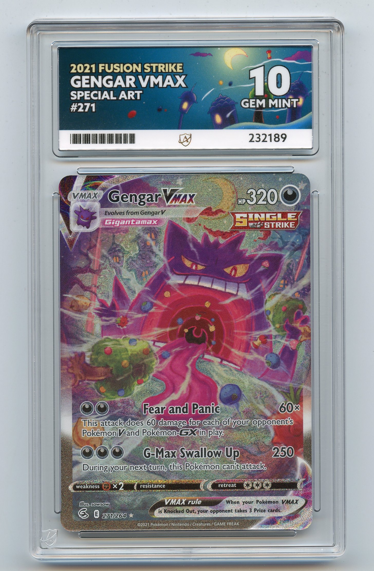 ACE 10 Gengar VMAX #271 - Fusion Strike