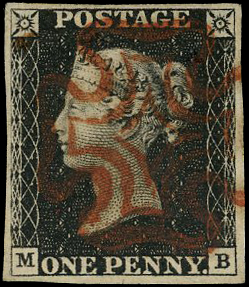 Great Britain SG 2 Plate 1b (MB)