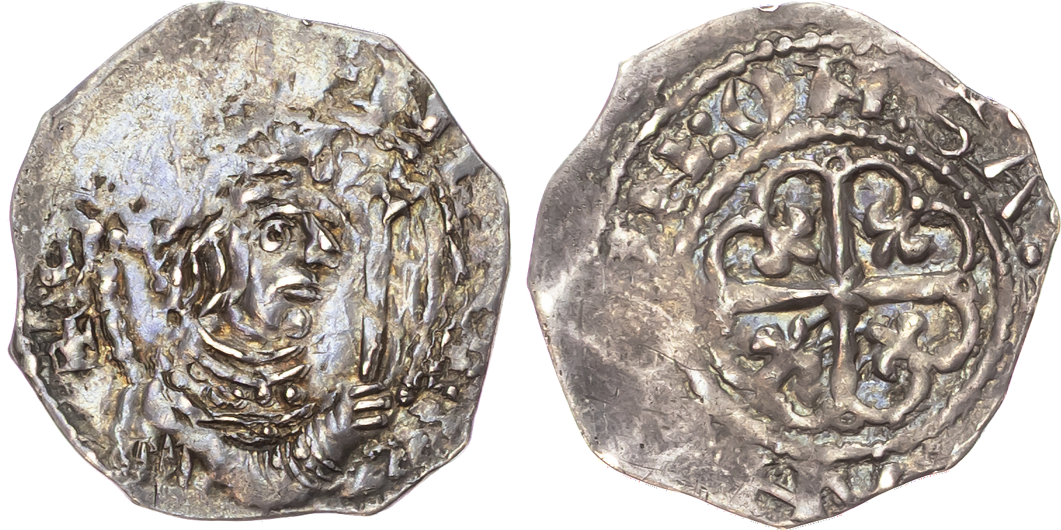 Stephen (1135-1154) Penny, Cross Moline 'Watford' type (c. 1136‑45), Salisbury mint, moneyer Staning.