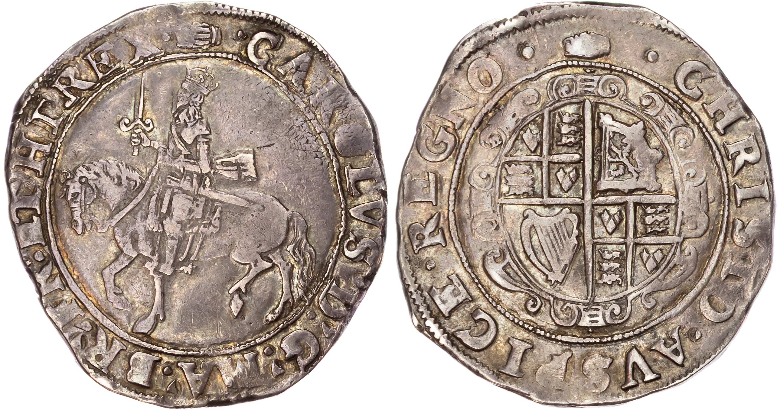 Charles I (1625-1649), AR Halfcrown, Tower mint, Group III, type 3a1, mm. tun. 