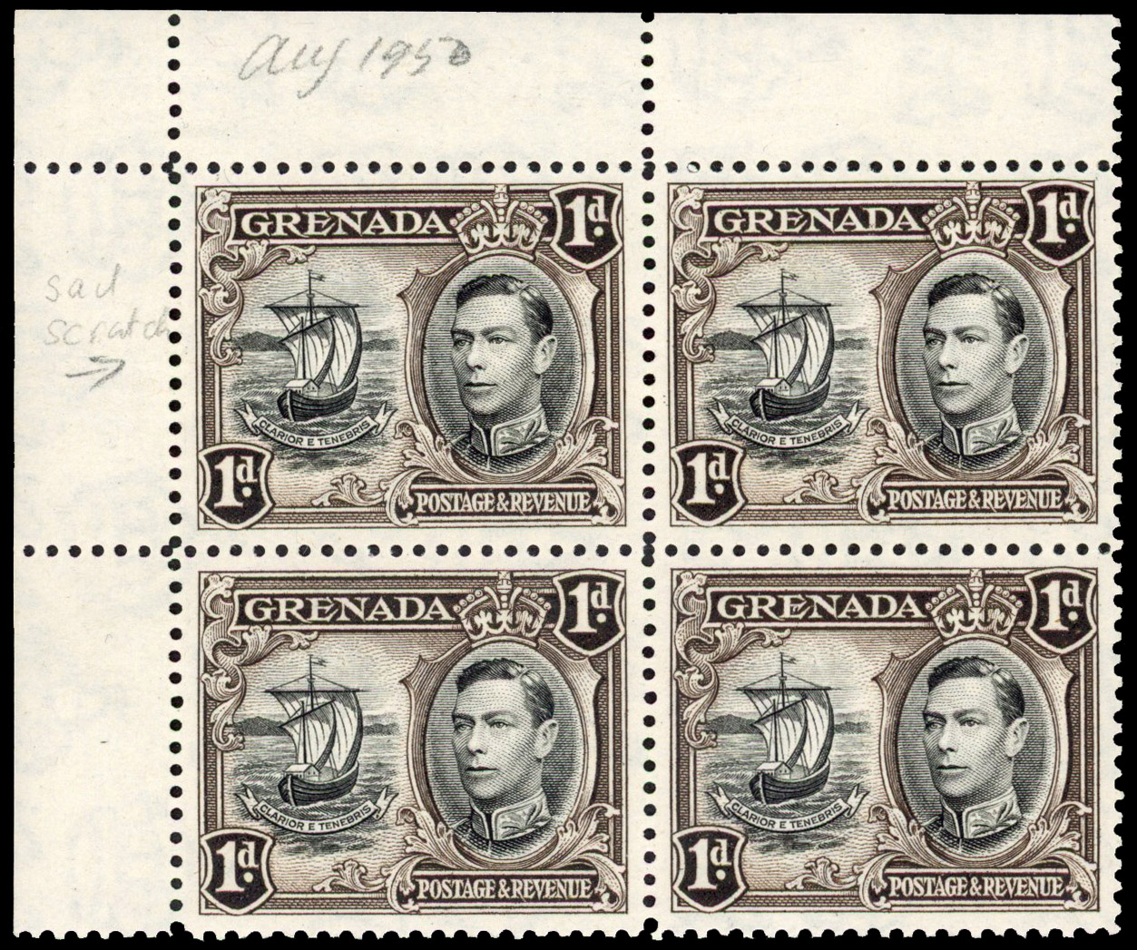 Grenada SG 154aa block mint